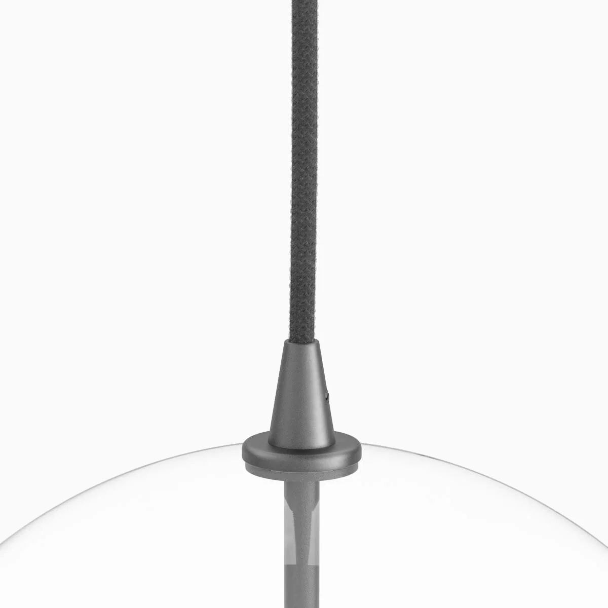 Iverson Pendant in 12" Clear Glass & Black Gunmetal - Image 3