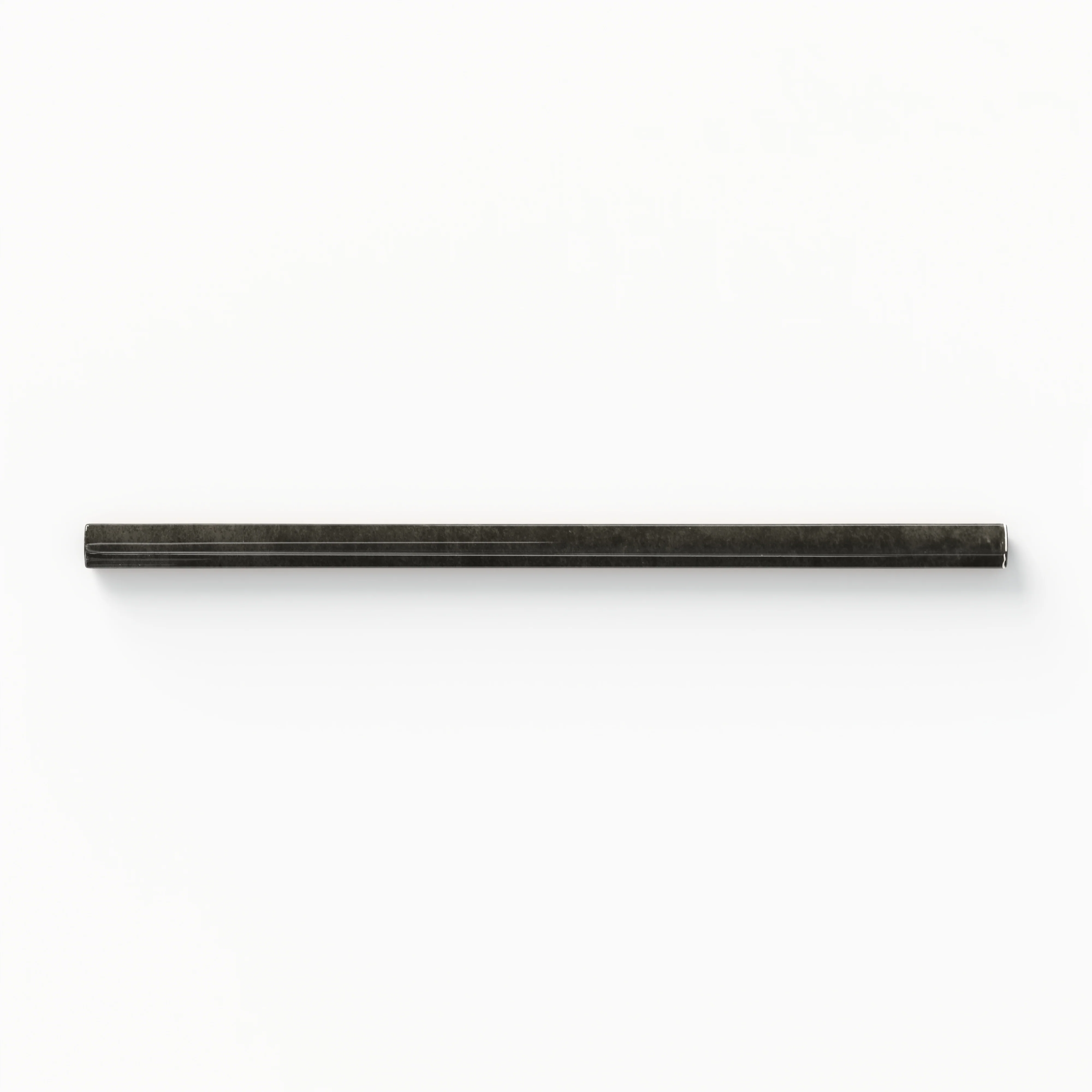 Jaden 0.75x16 Glossy Ceramic Bullnose Tile in Ink