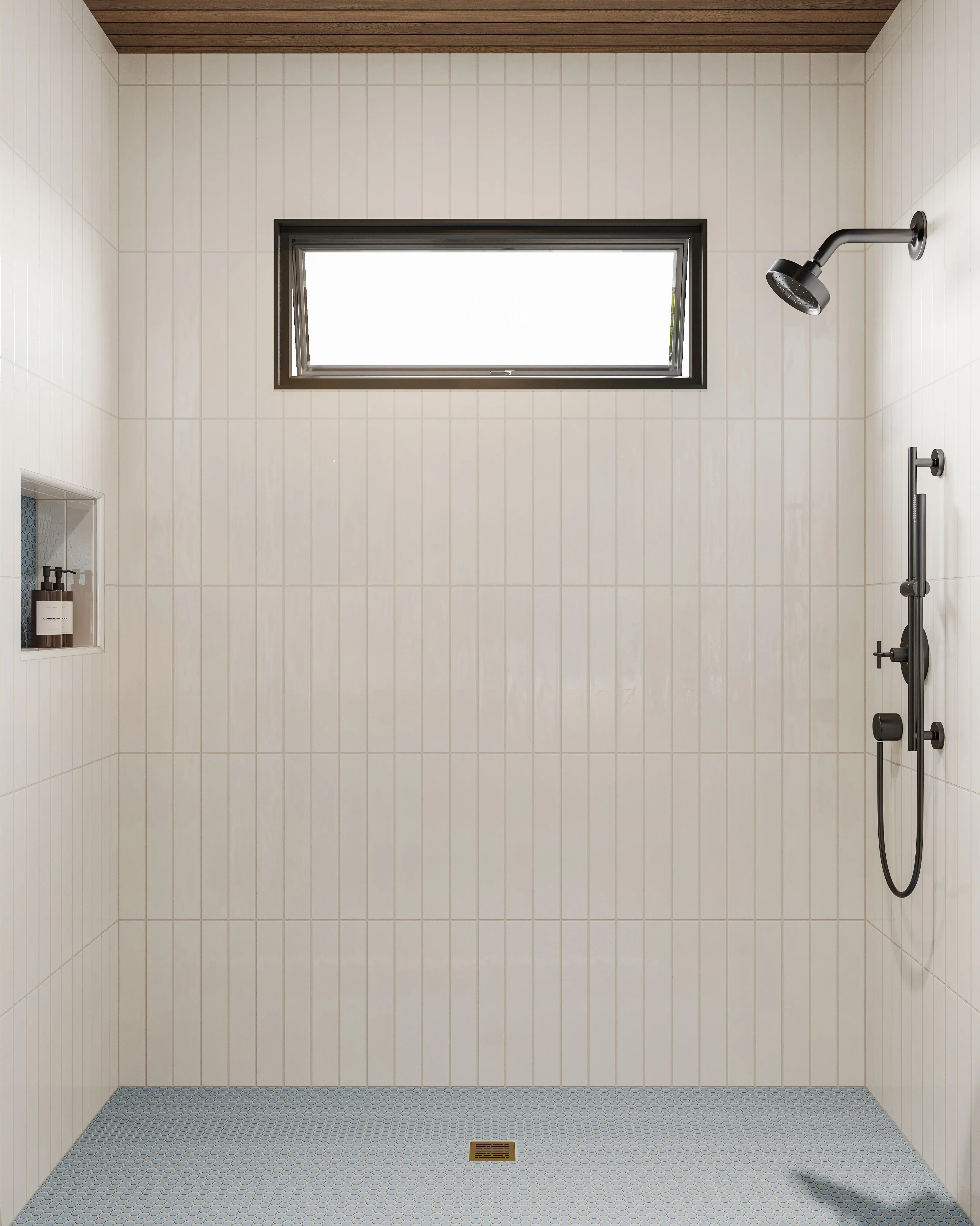 Jaden 0.75x16 Glossy Ceramic Bullnose Tile in Eggshell - Image 6