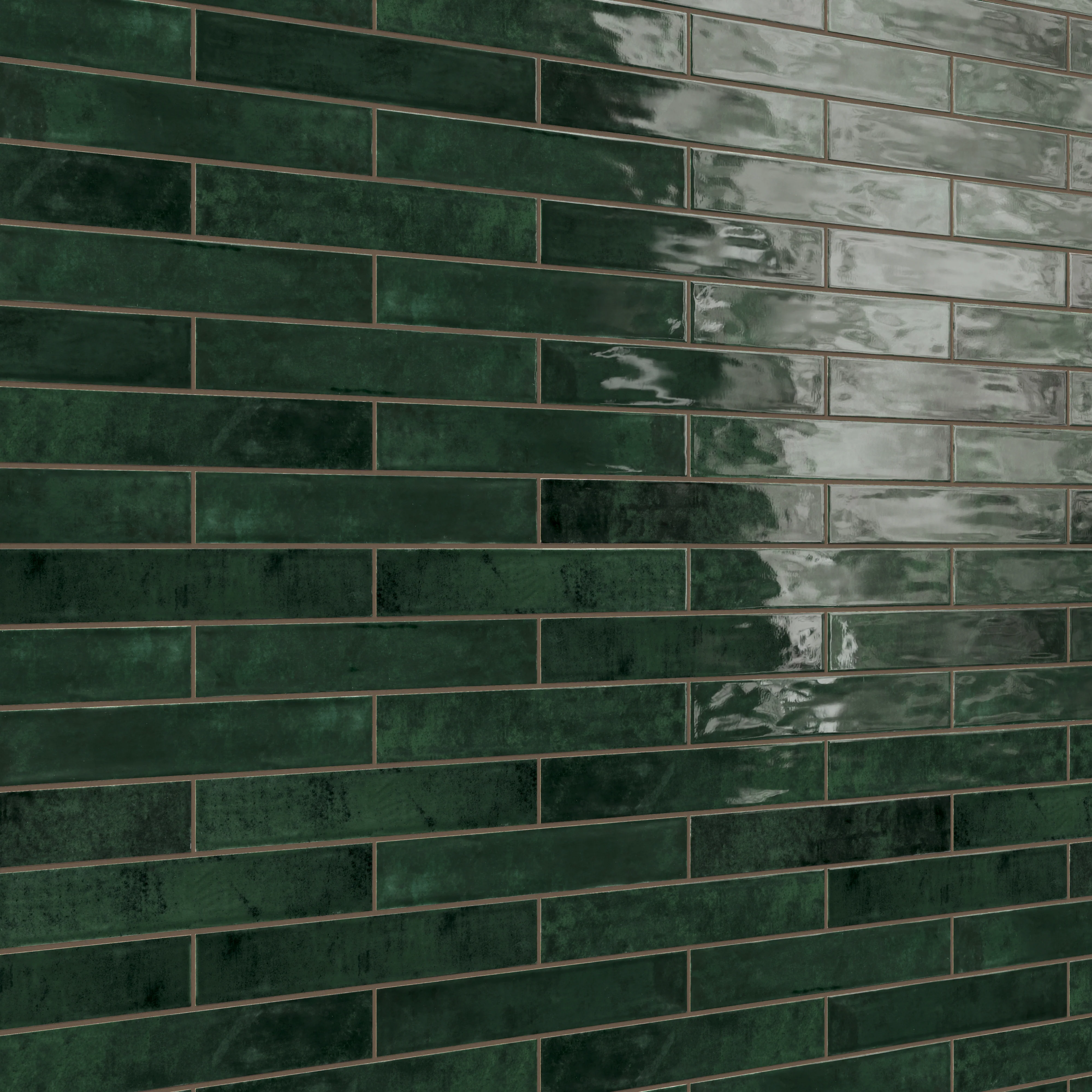 Jaden 2.5x16 Glossy Ceramic Tile in Hunter - Image 8