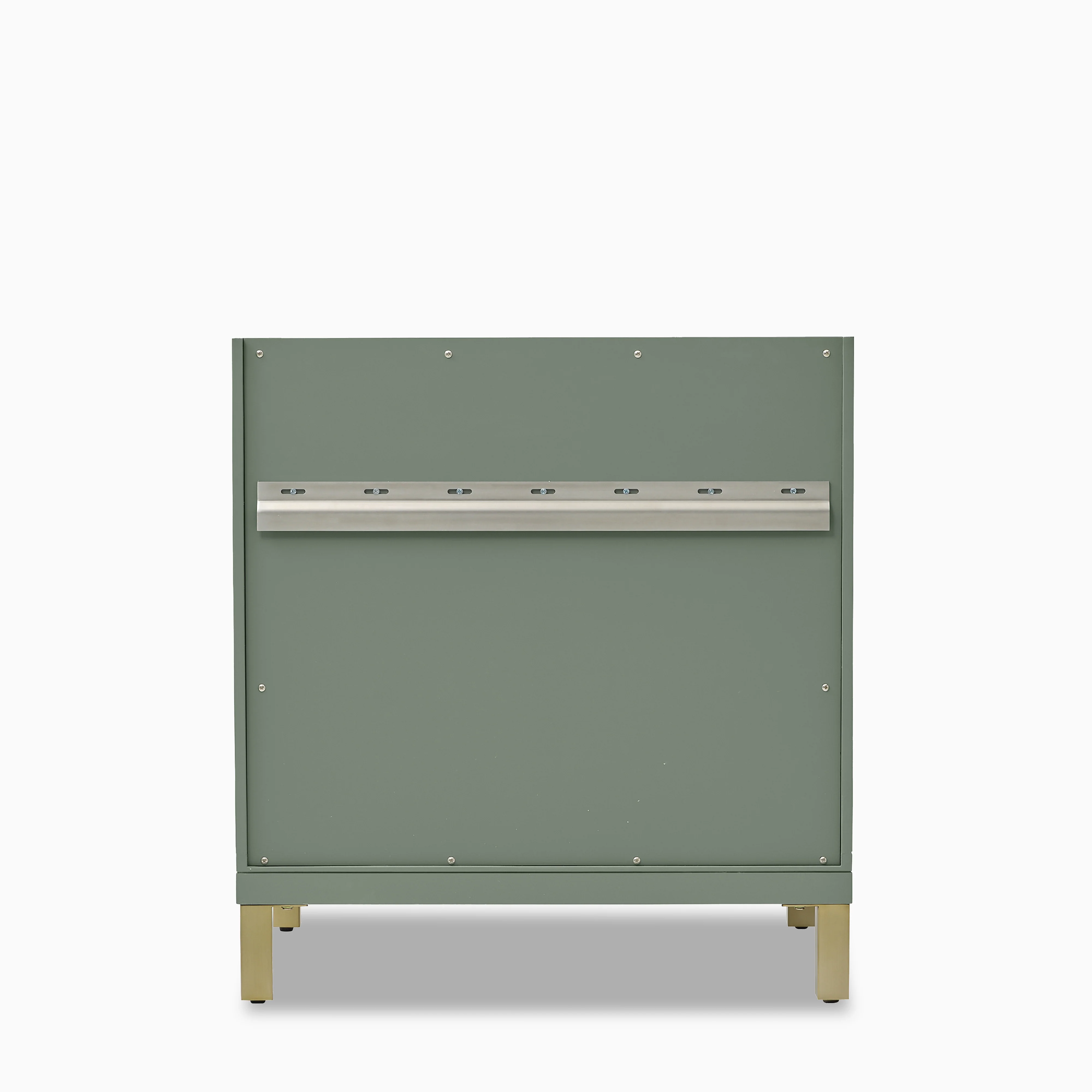 Janelle 30" Single Vanity in Smokey Celadon with 3 cm White Zeus Silestone Top - Image 4