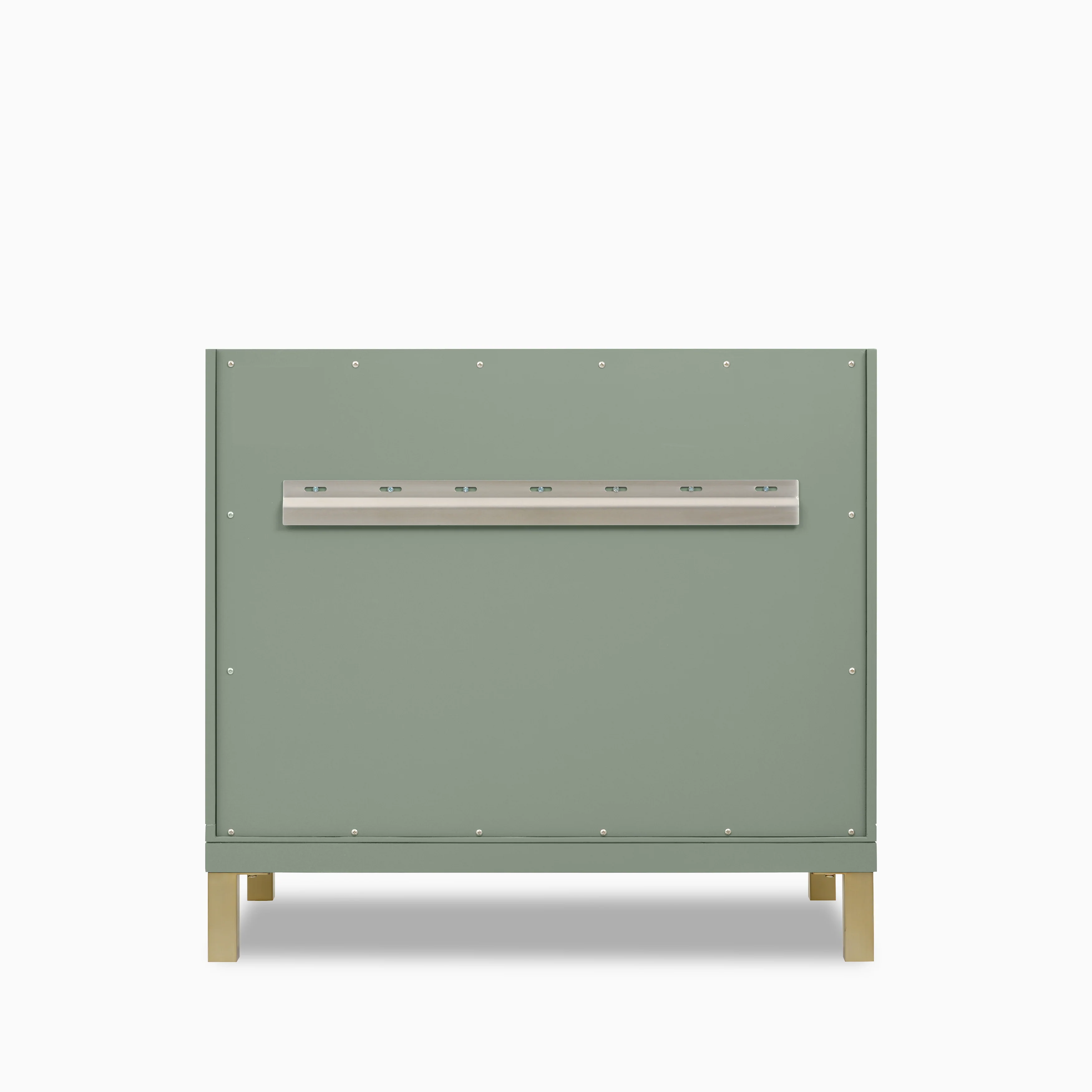 Janelle 36" Single Vanity in Smokey Celadon with 3 cm White Zeus Silestone Top - Image 5