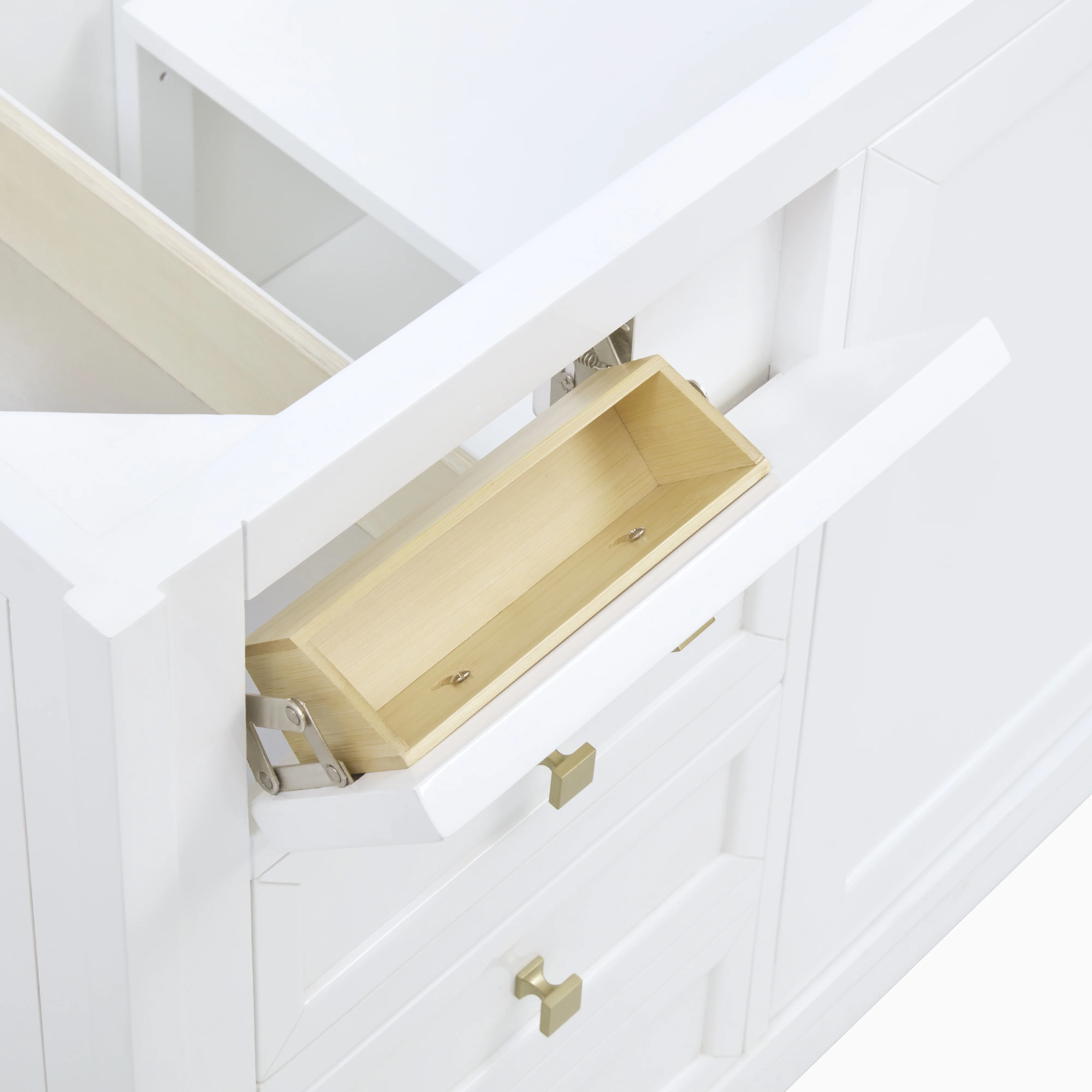 Janelle 60" Double Vanity in Glossy White with 3 cm White Zeus Silestone Top - Image 9