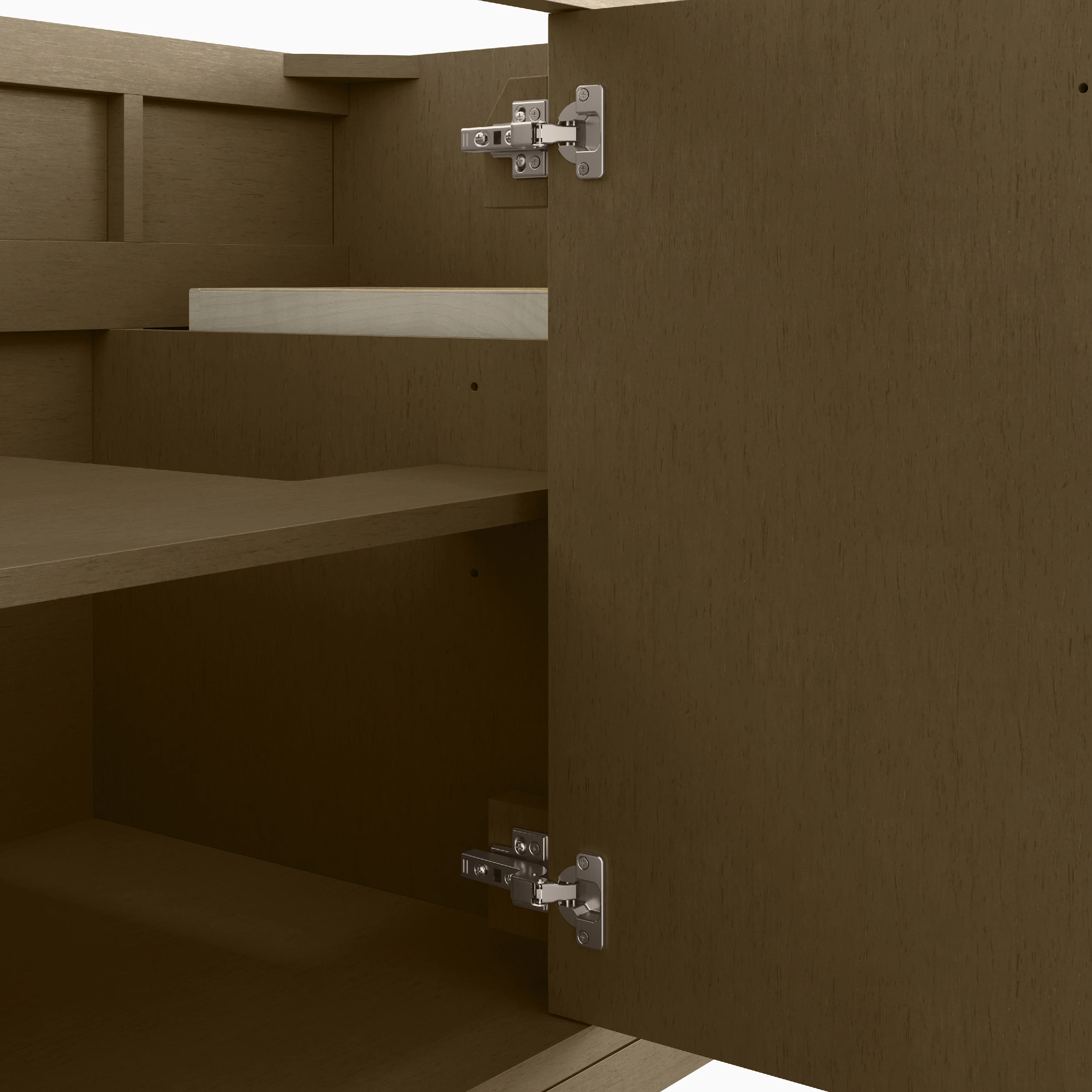 Janelle 60" Double Vanity in Walnut Whisper with 3 cm White Zeus Silestone Top - Image 8
