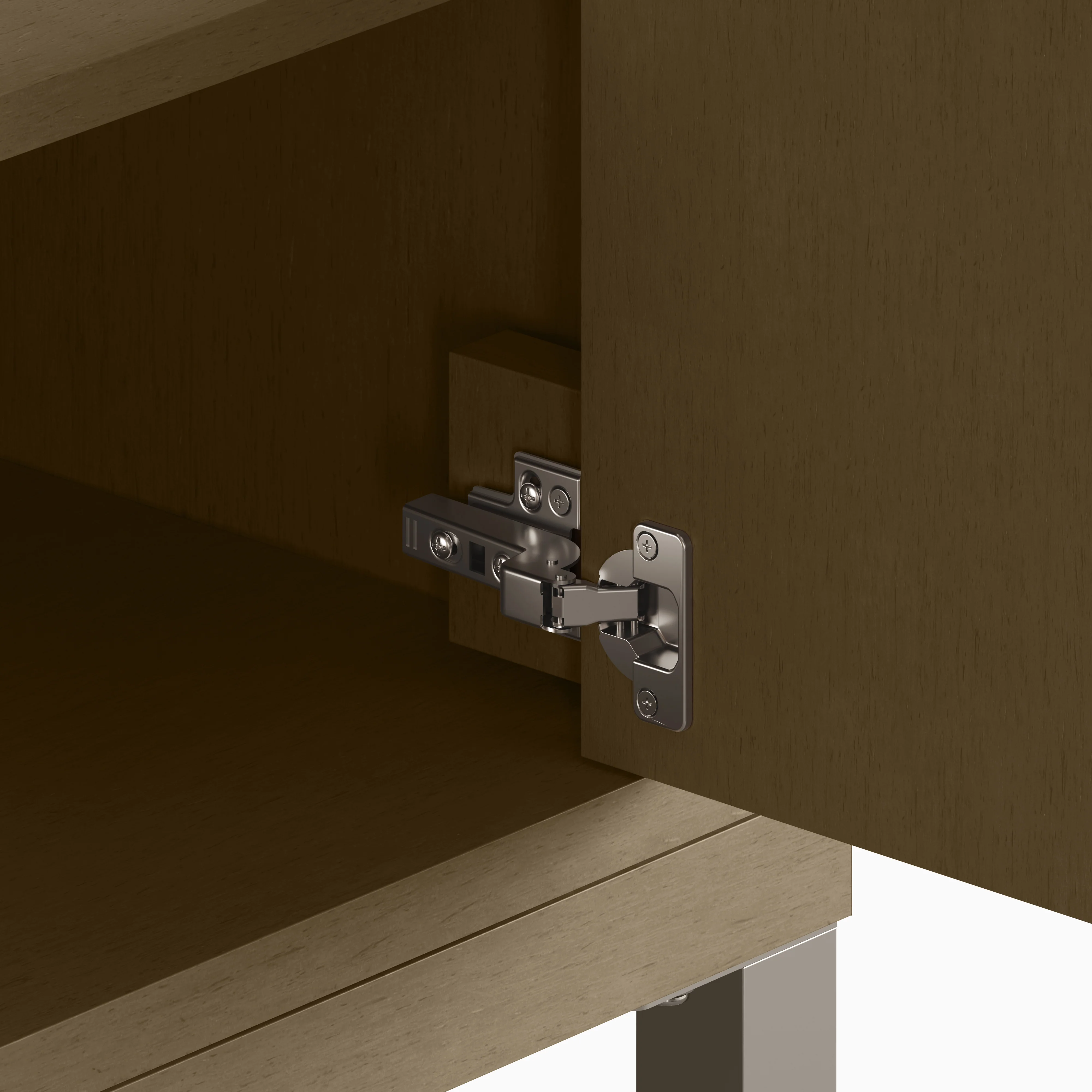 Janelle 60" Double Vanity in Walnut Whisper with 3 cm White Zeus Silestone Top - Image 9
