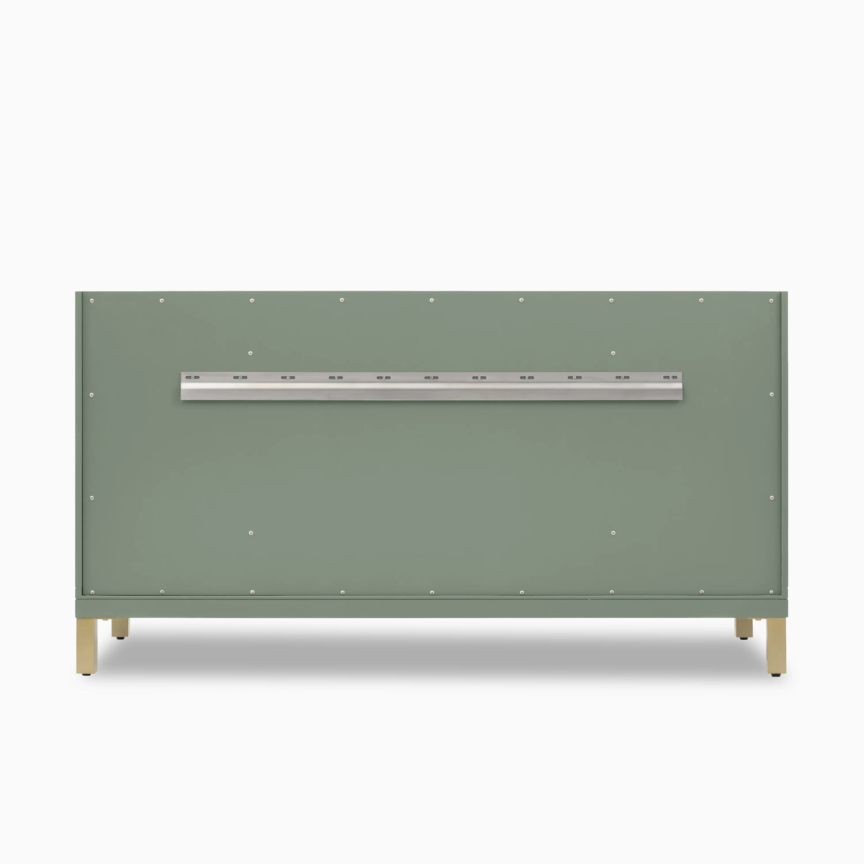 Janelle 60" Single Vanity in Smokey Celadon with 3 cm White Zeus Silestone Top - Image 4