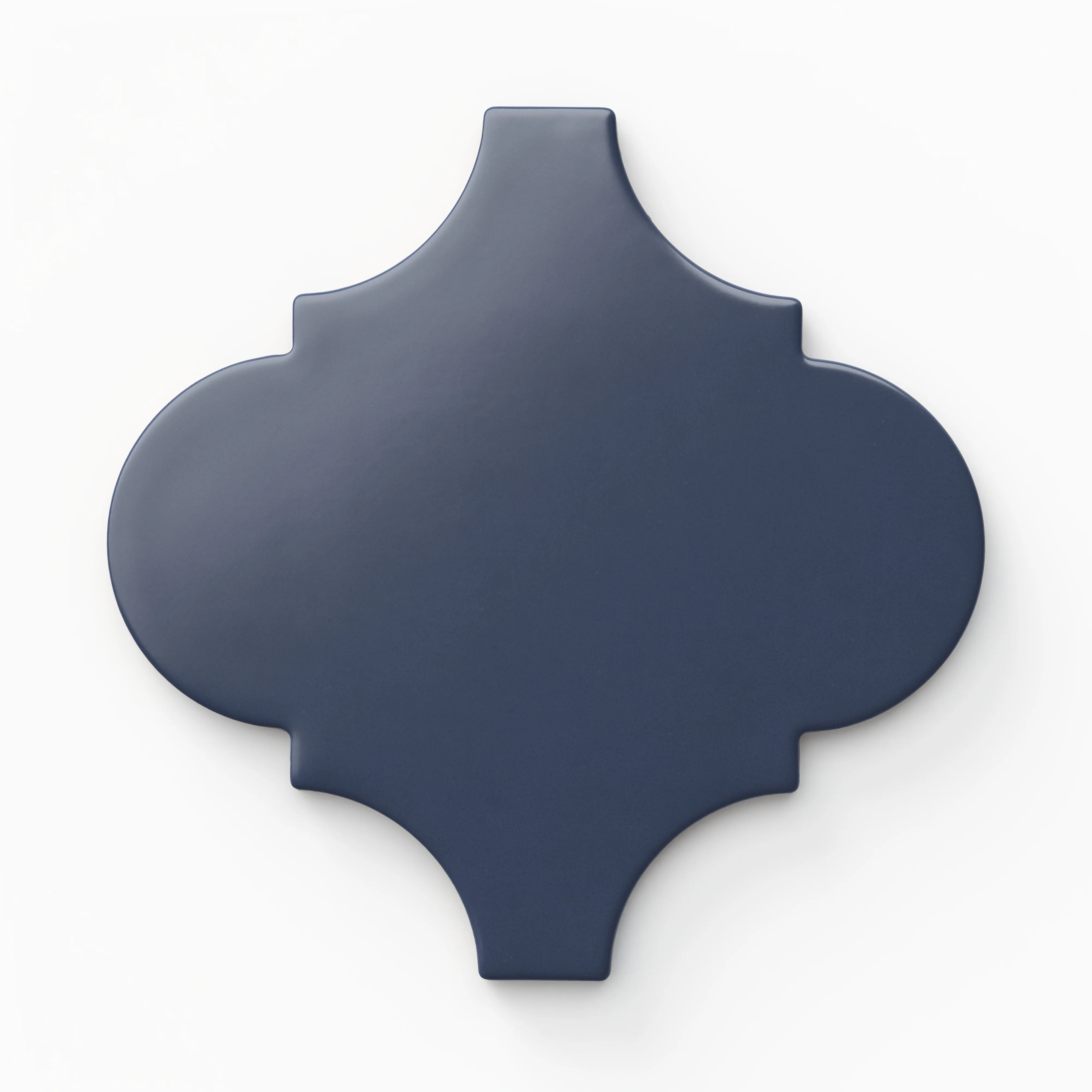 Jasmine 8x8 Arabesque Satin Porcelain Tile in Navy - Image 3