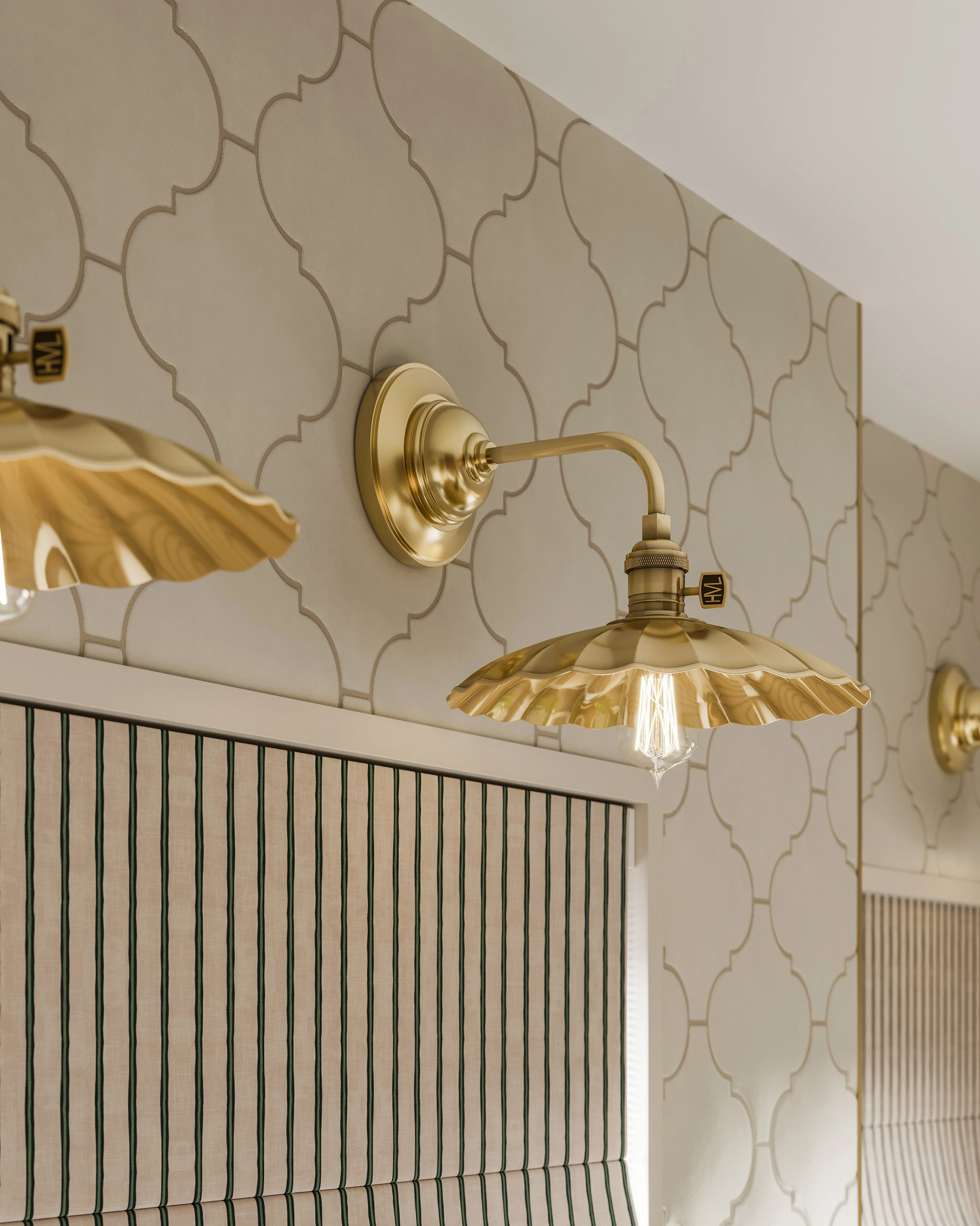 Jasmine 8x8 Arabesque Satin Porcelain Tile in White - Image 14