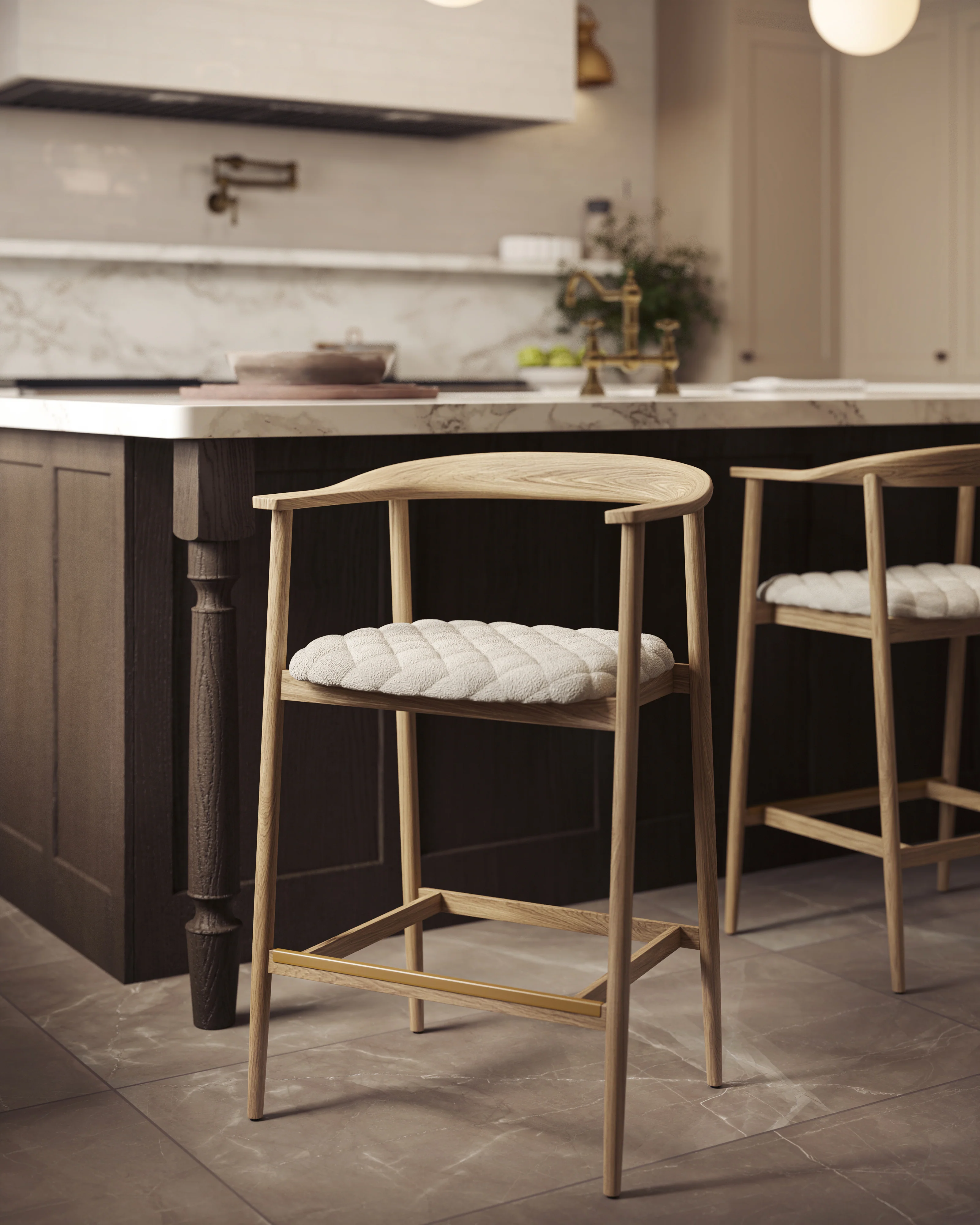 Joel Counter Stool in Dove Cream - Image 12