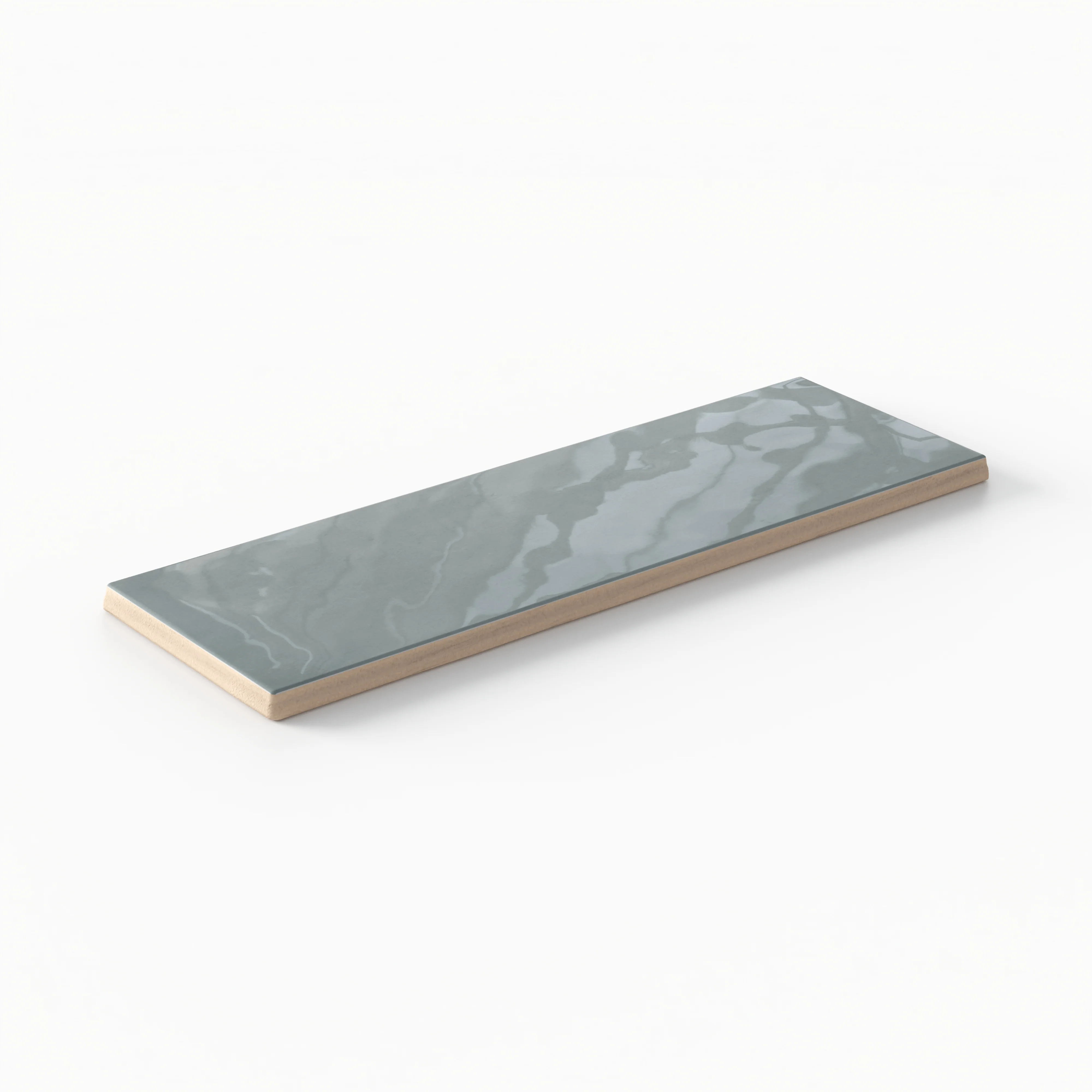 Jojo 2x6 Glossy Ceramic Tile in Aqua - Image 4