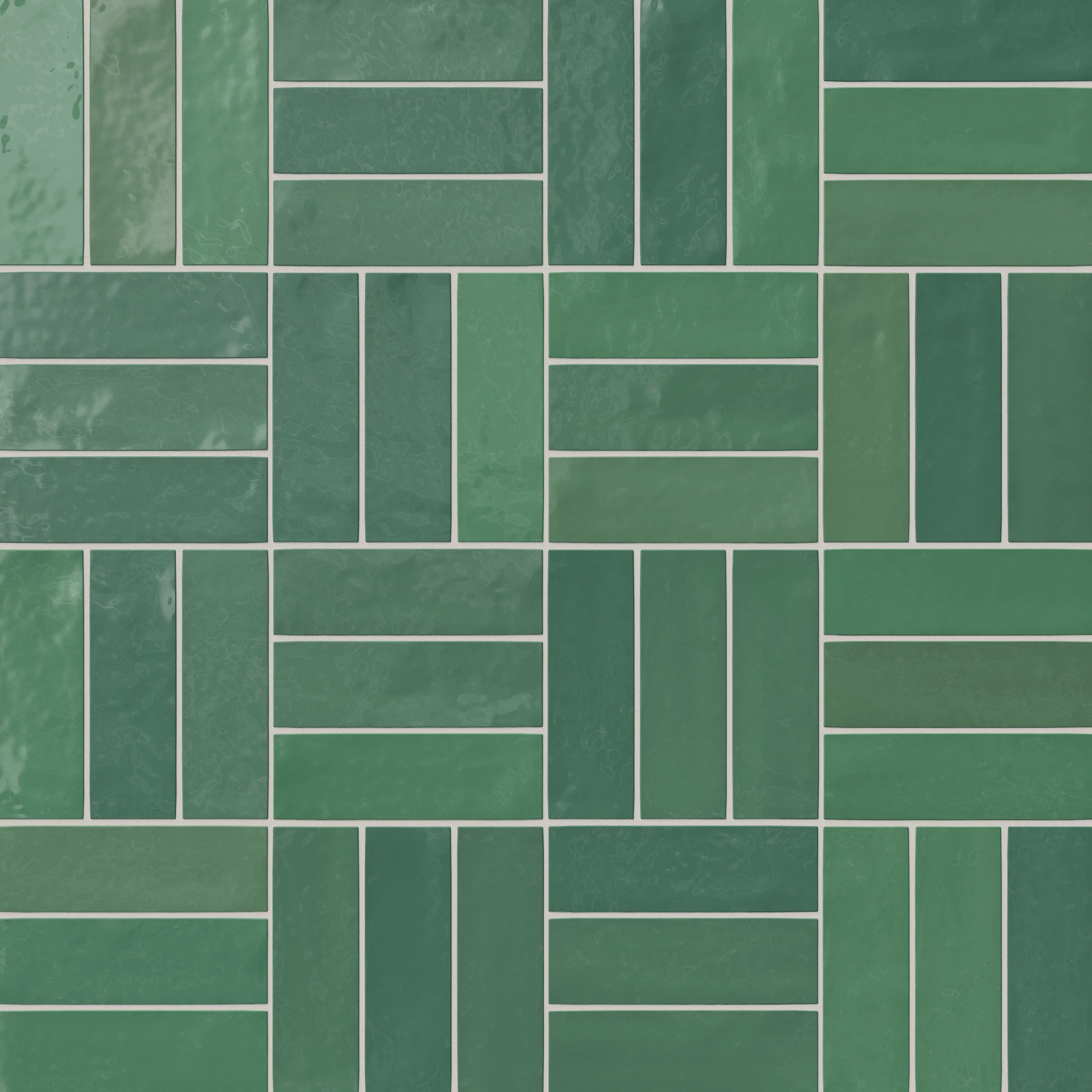 Jojo 2x6 Glossy Ceramic Tile in Forest - Image 8