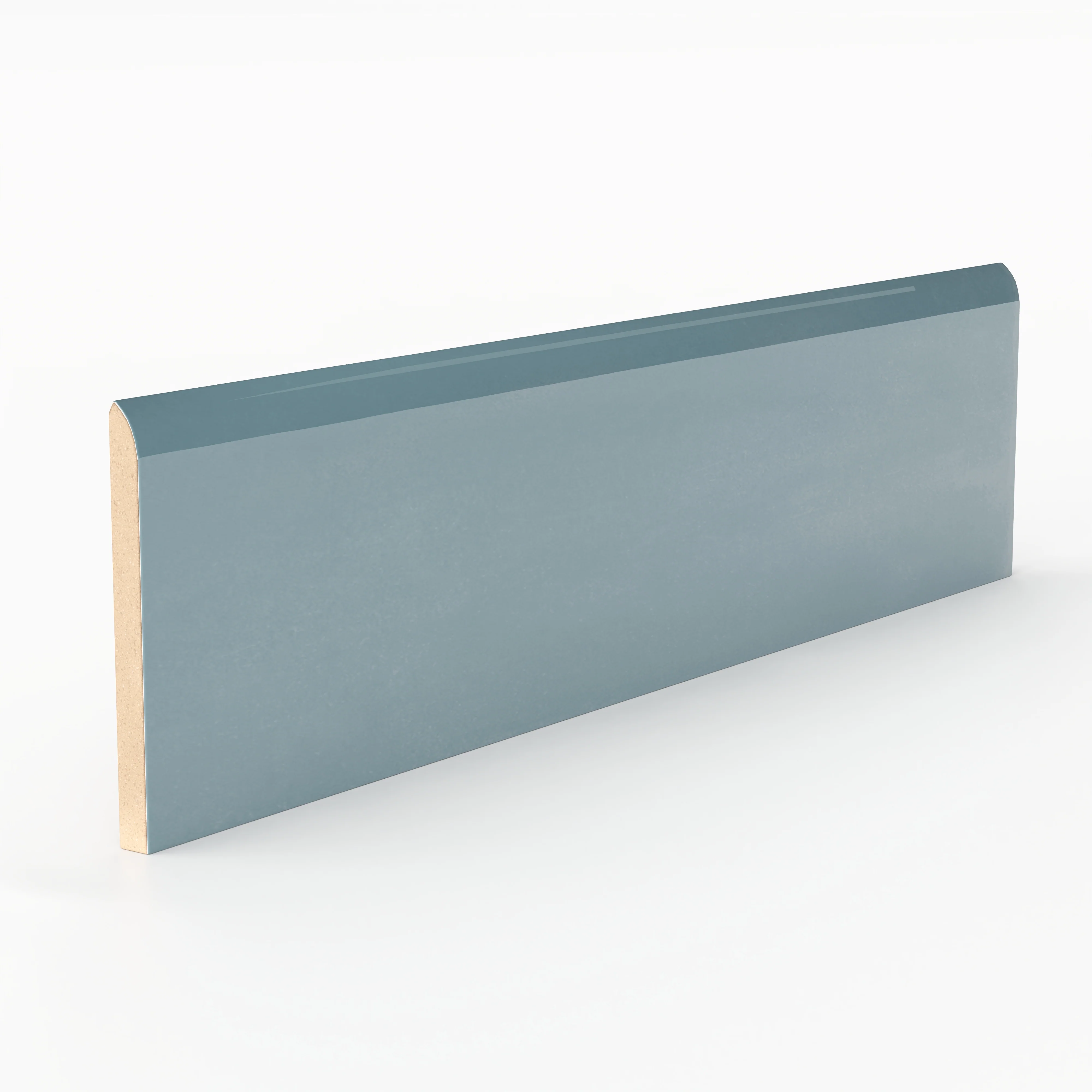 Josie 3x10 Bullnose Glossy Ceramic Tile in Ocean - Image 2