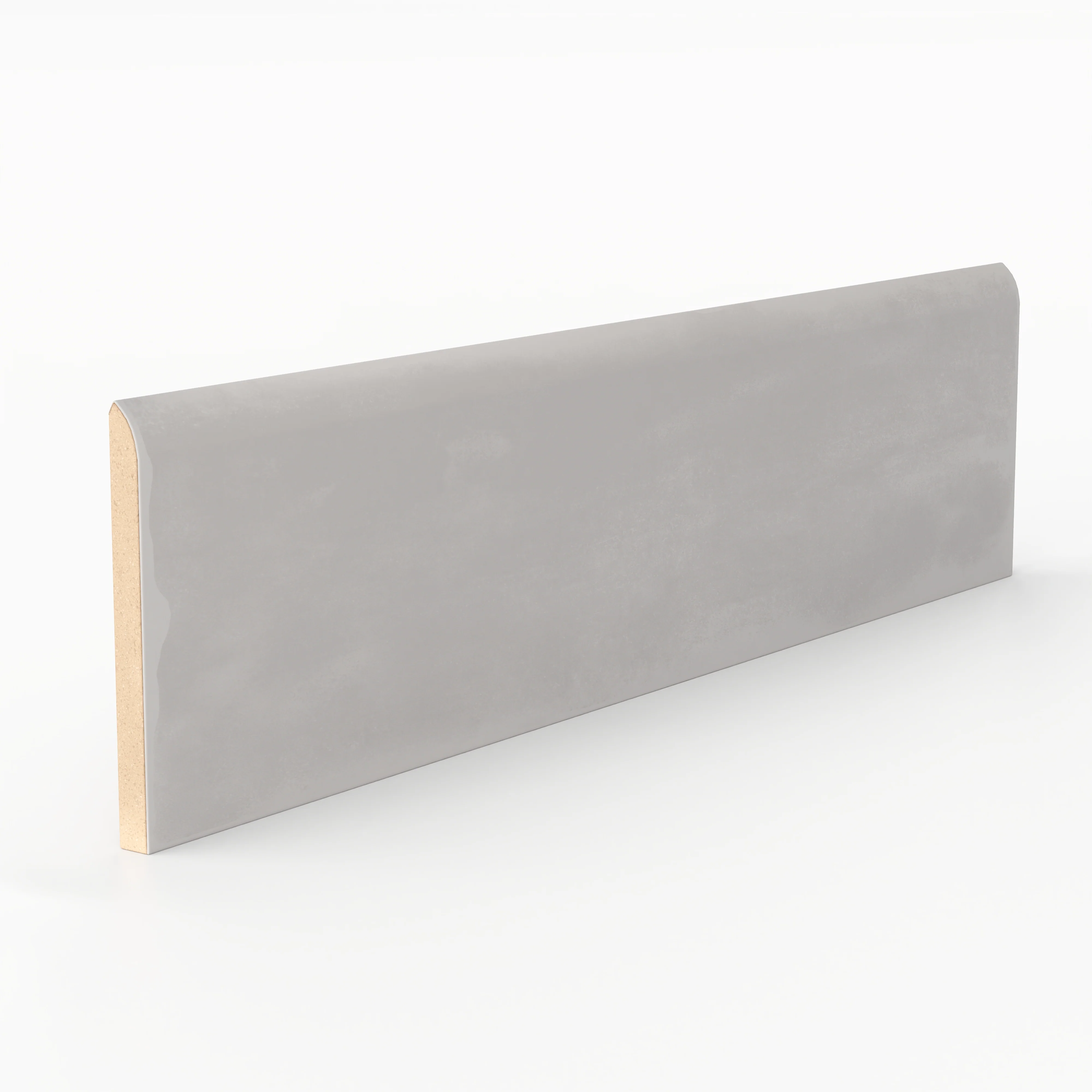 Josie 3x10 Bullnose Matte Ceramic Tile in Tender Gray - Image 2