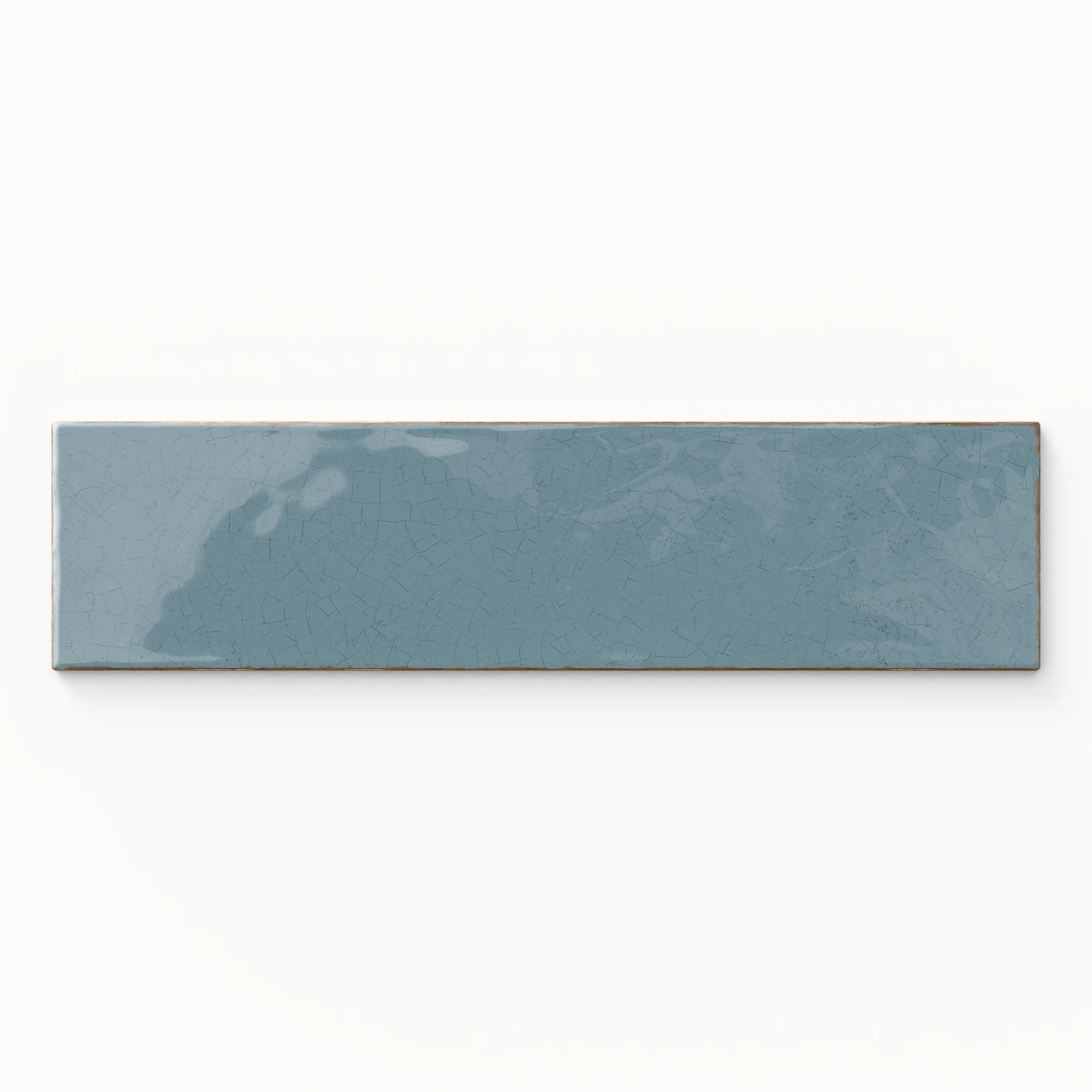 Josie 3x12 Crackled Ceramic Tile in Ocean - Image 2