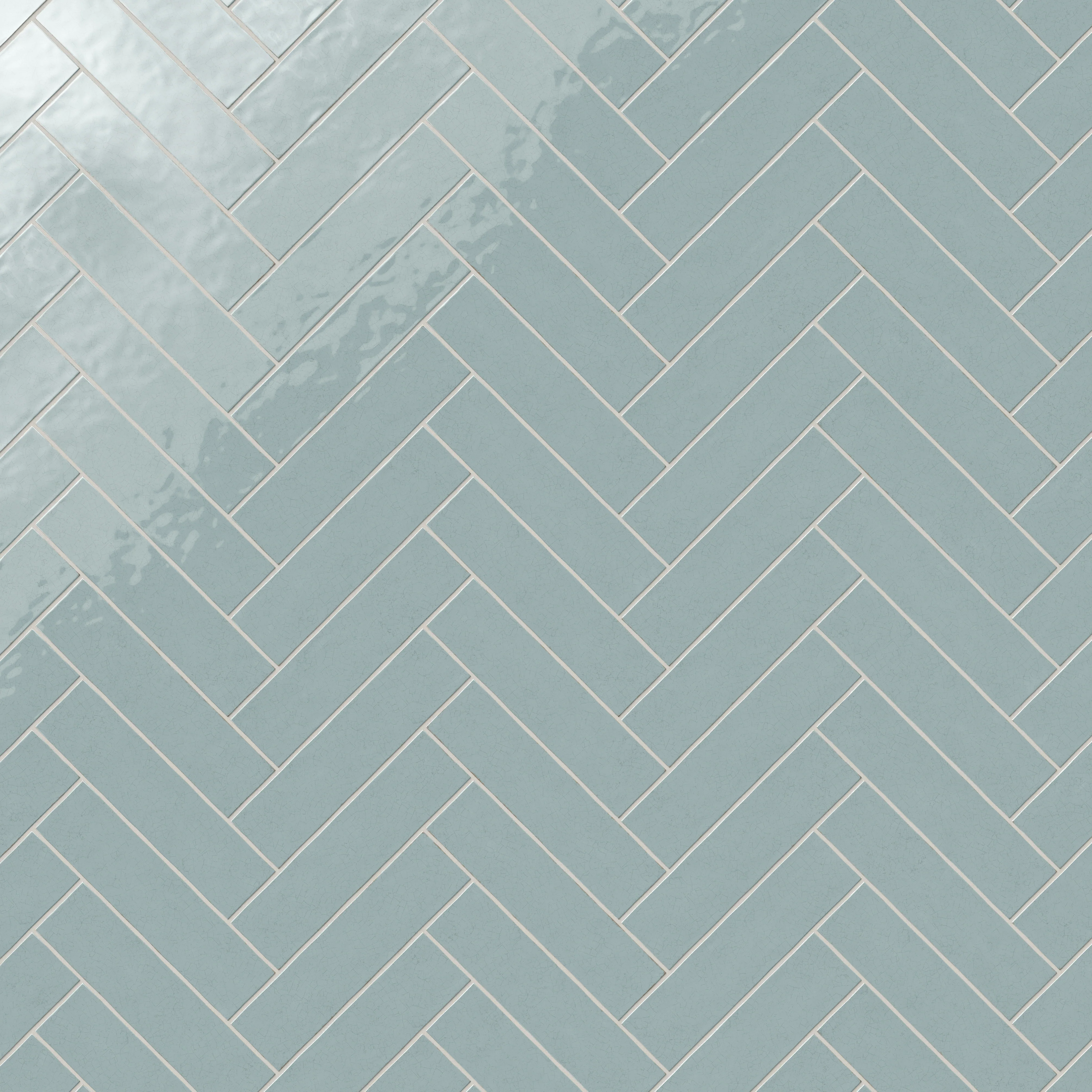 Josie 3x12 Crackled Ceramic Tile in Sky - Image 10