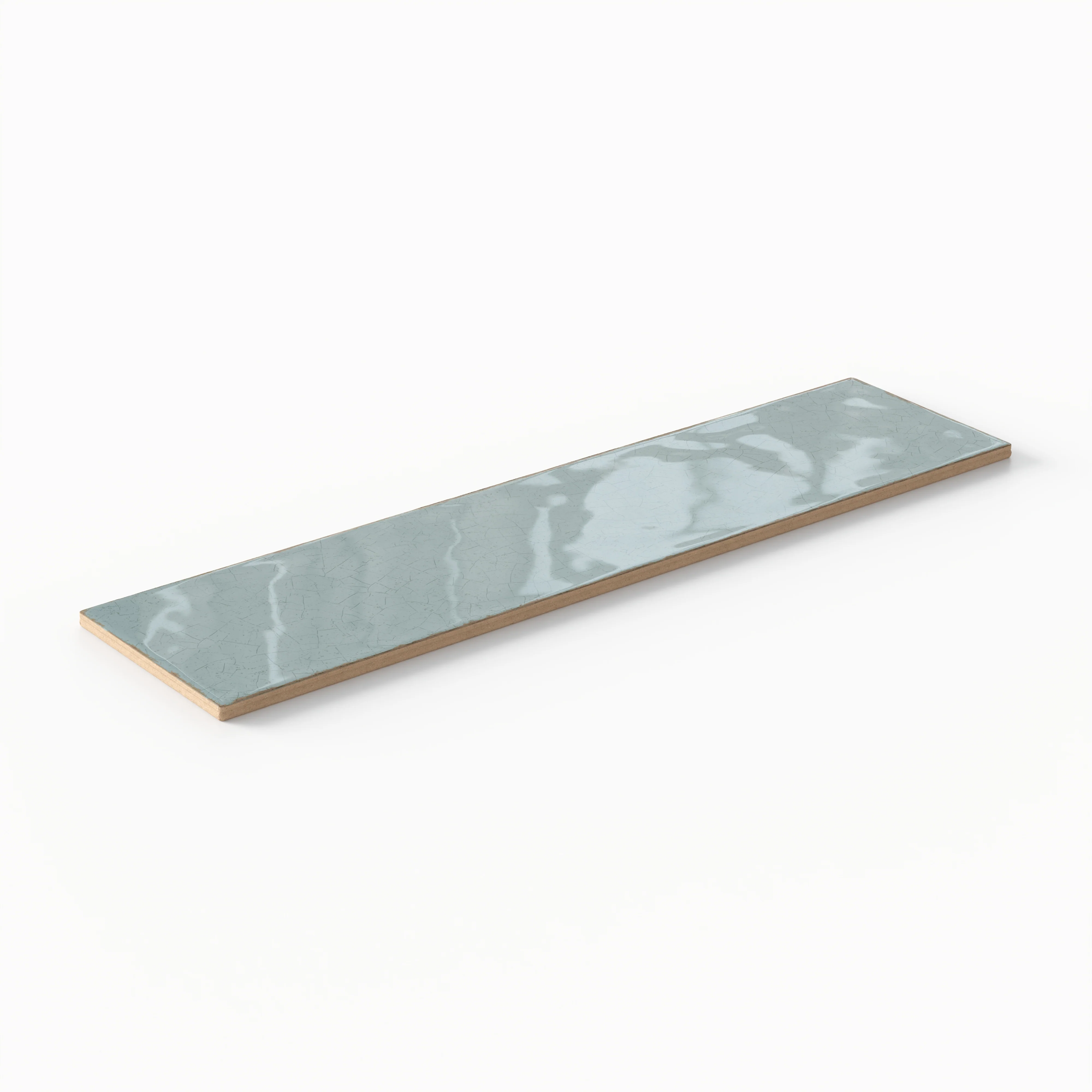Josie 3x12 Crackled Ceramic Tile in Sky - Image 3