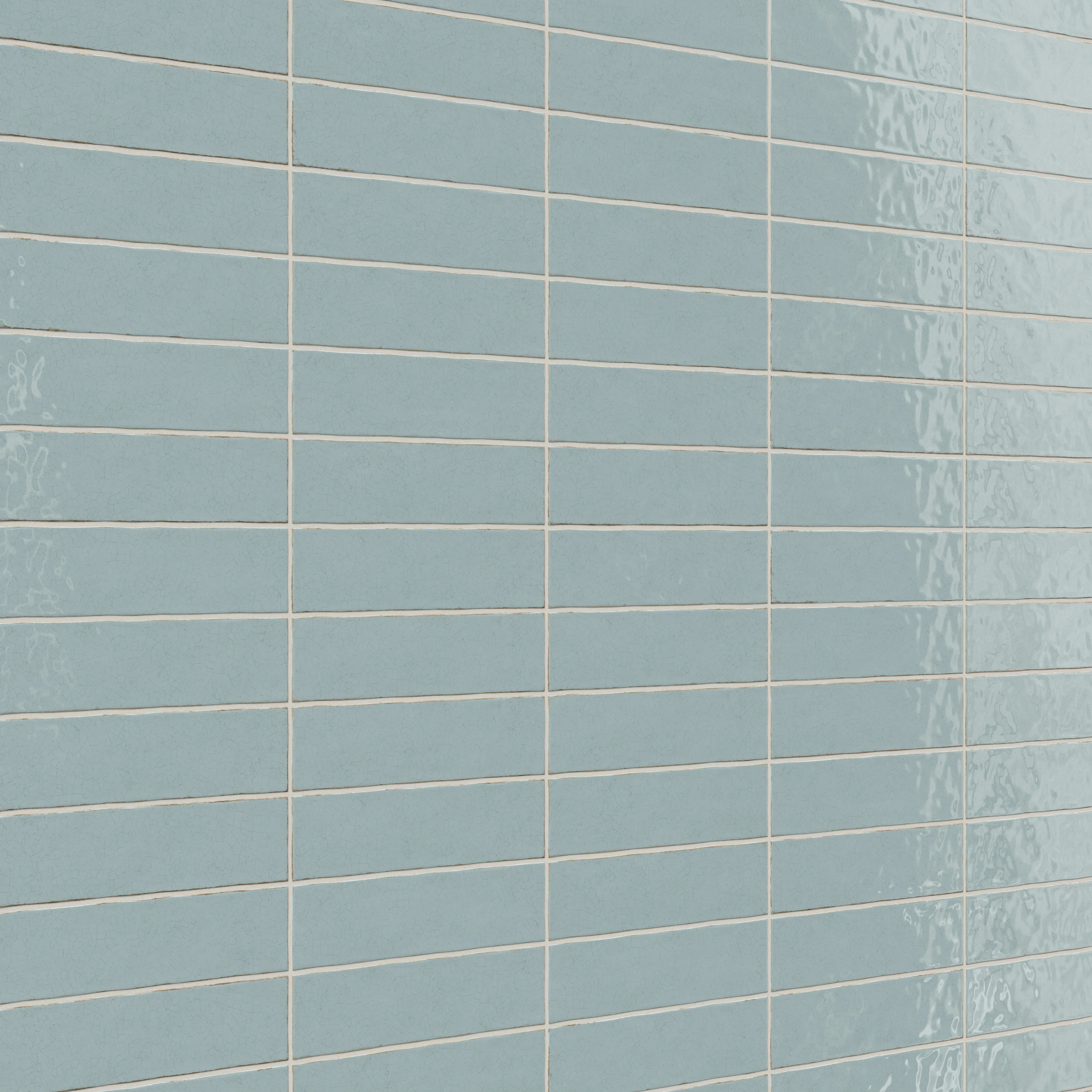 Josie 3x12 Crackled Ceramic Tile in Sky - Image 4