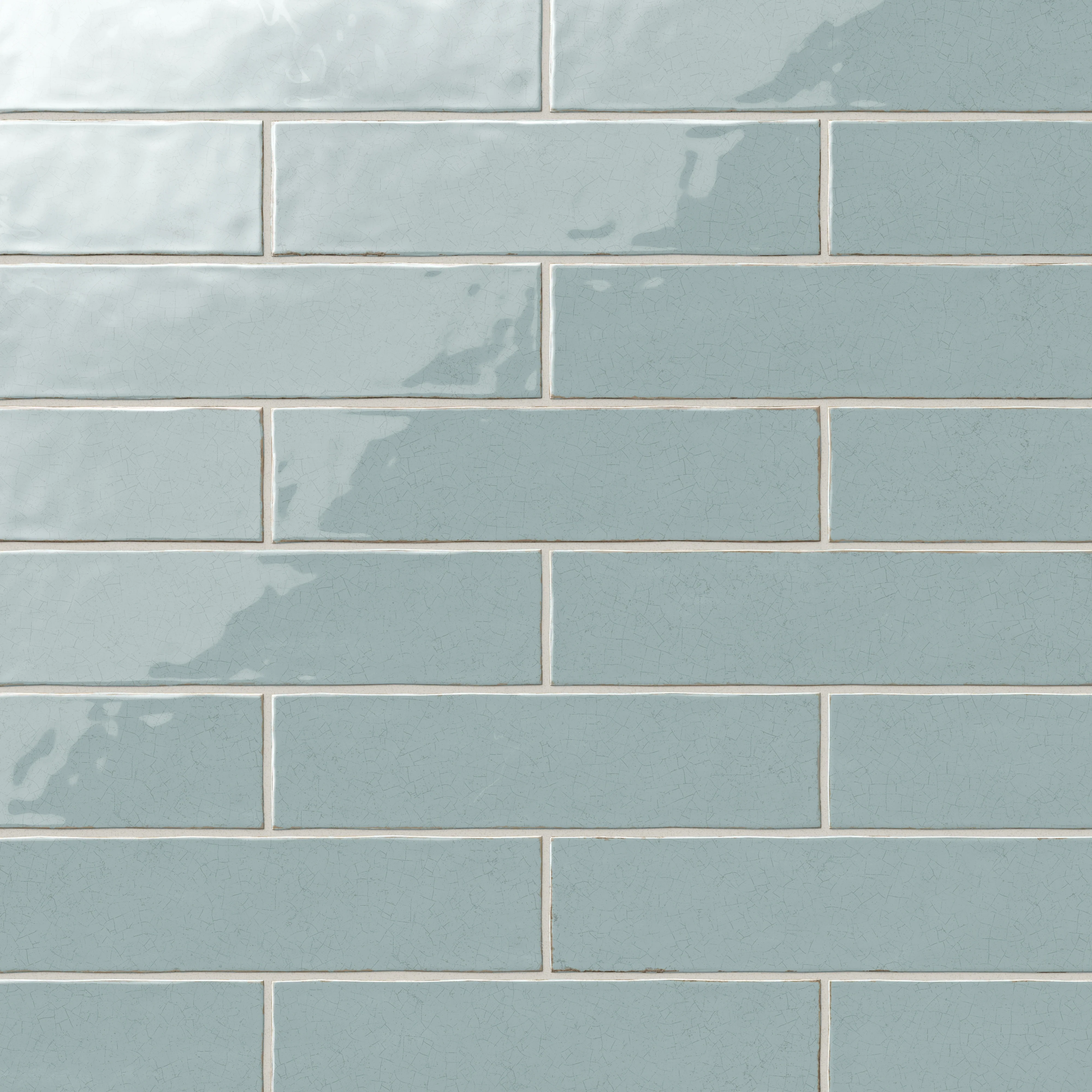 Josie 3x12 Crackled Ceramic Tile in Sky - Image 6