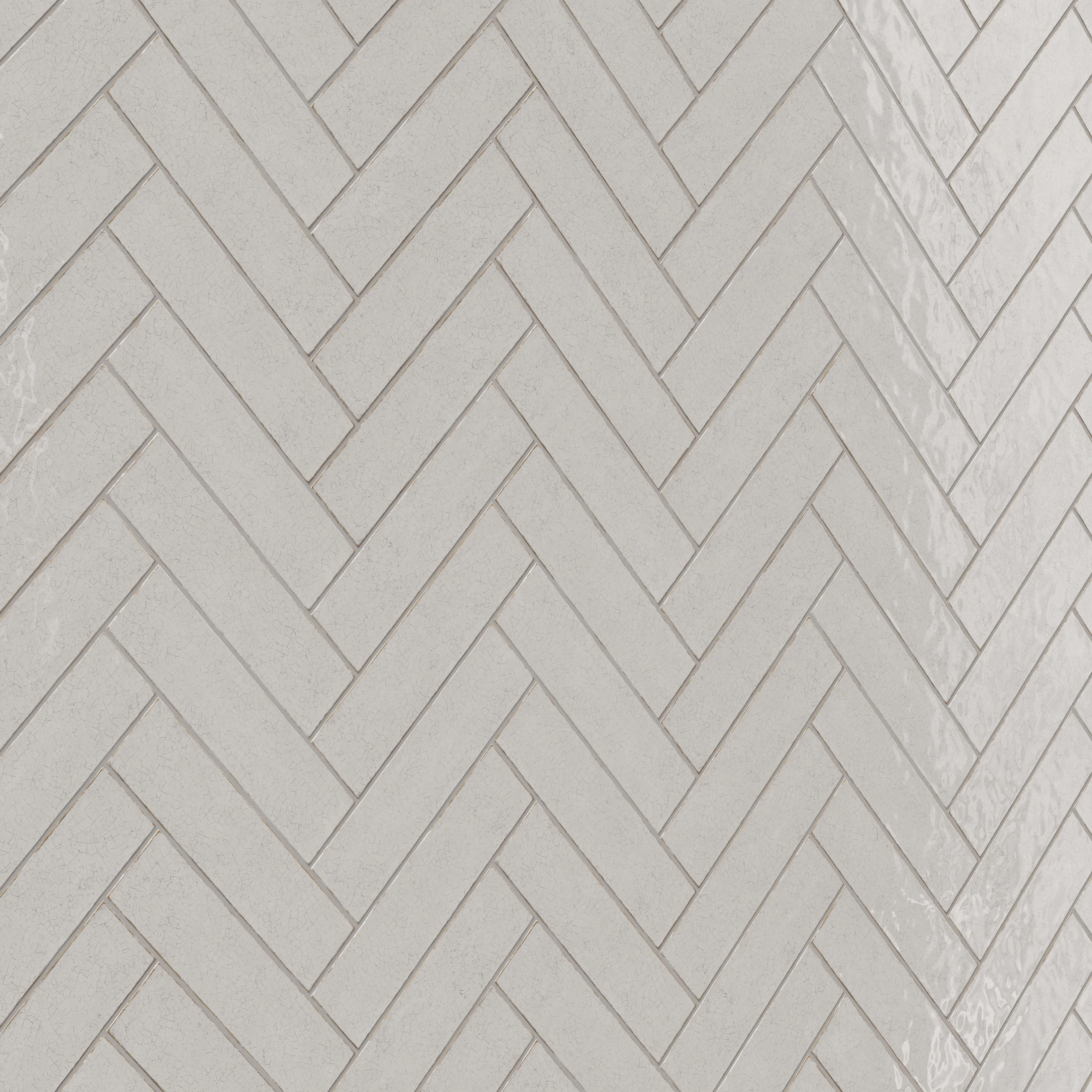 Josie 3x12 Crackled Ceramic Tile in Tender Gray - Image 9
