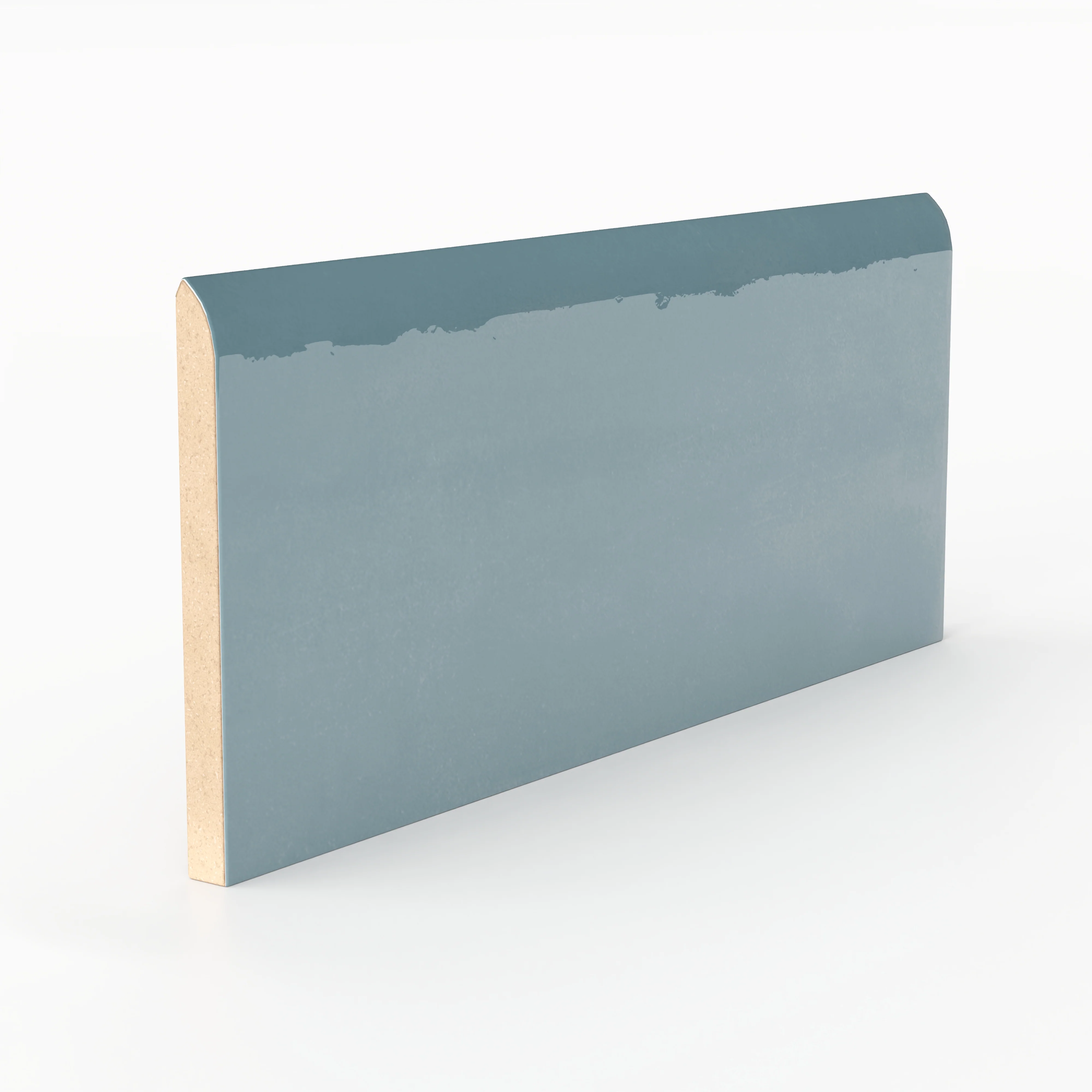 Josie 3x6 Bullnose Glossy Ceramic Tile in Ocean - Image 2