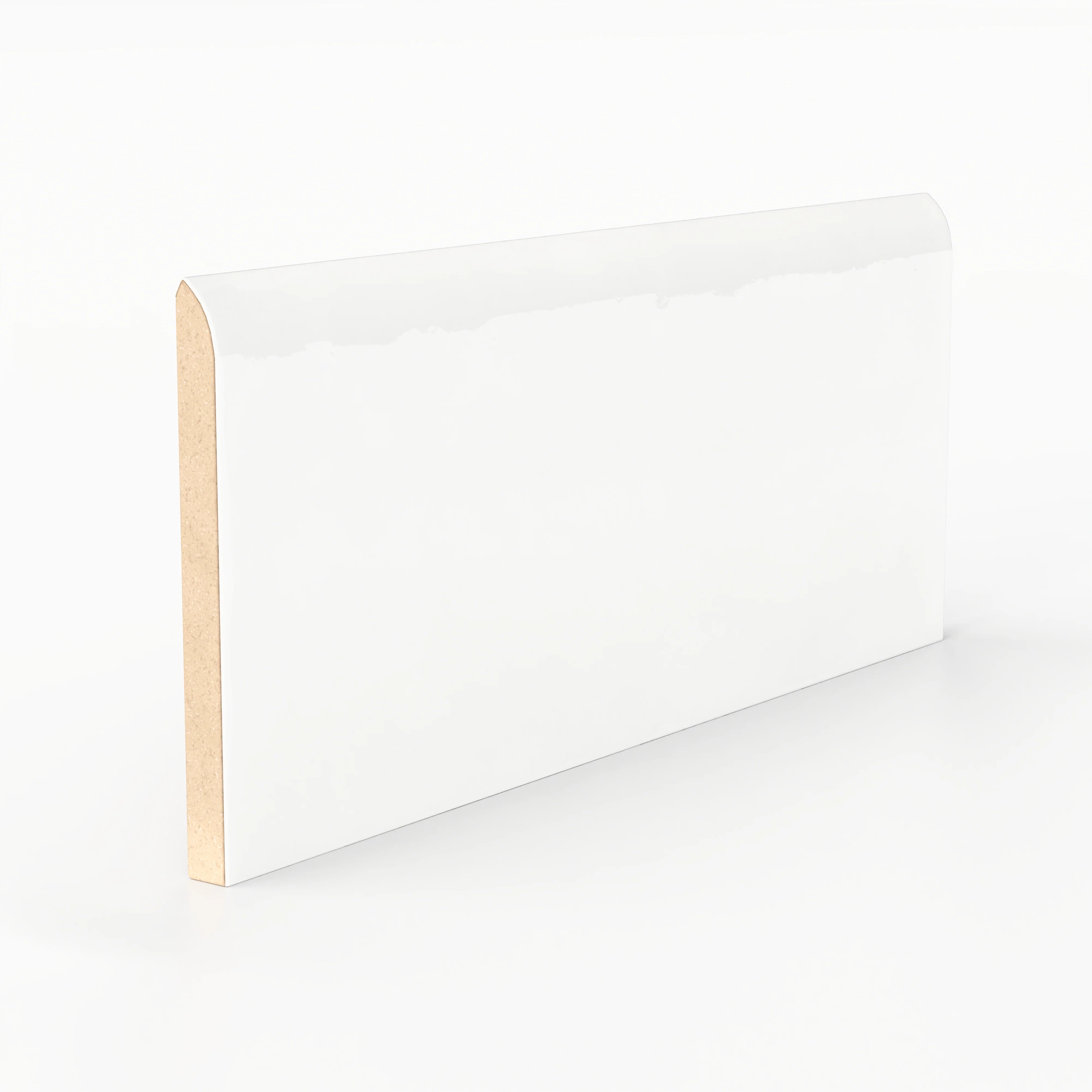 Josie 3x6 Bullnose Glossy Ceramic Tile in Pearl - Image 2