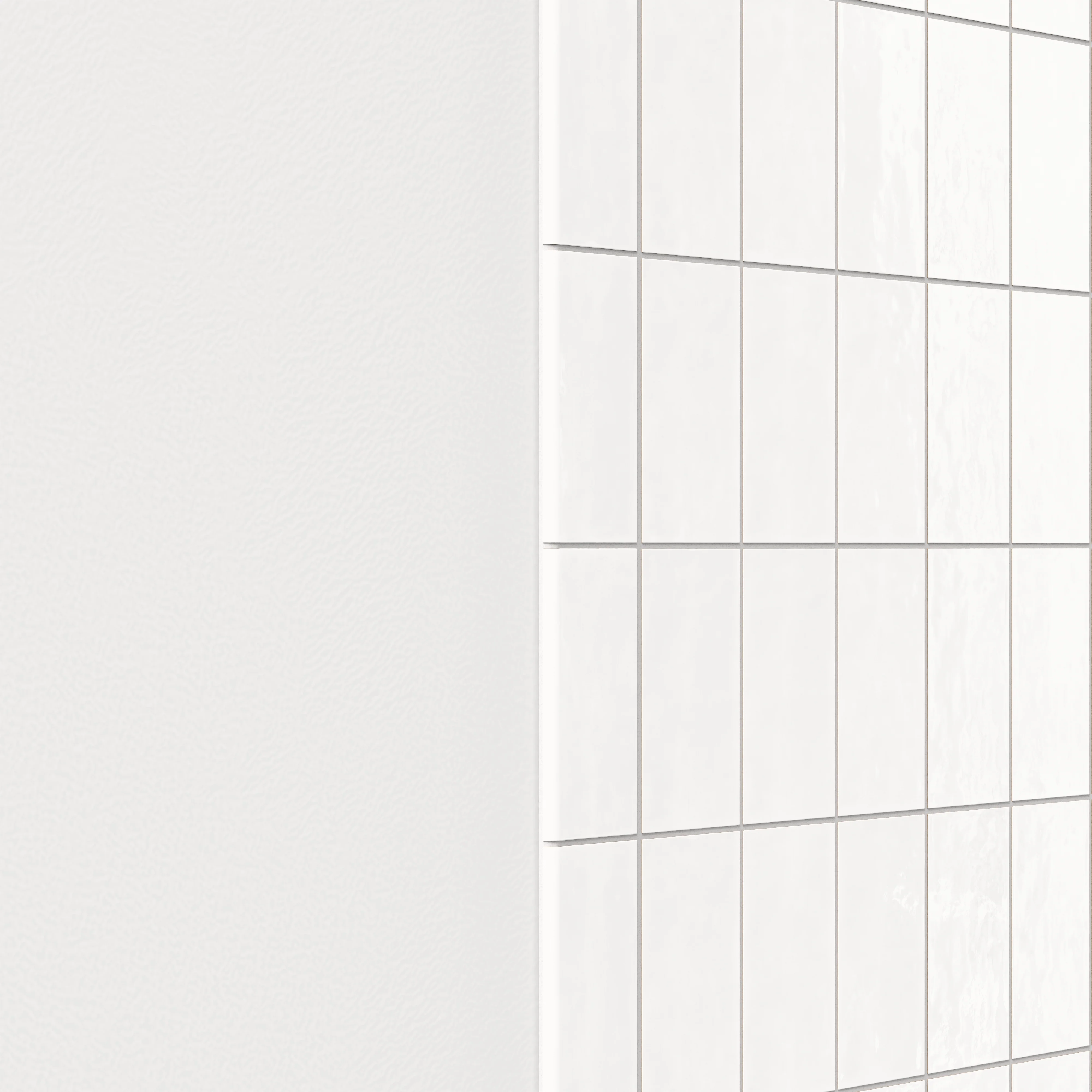 Josie 3x6 Bullnose Glossy Ceramic Tile in Pearl - Image 3