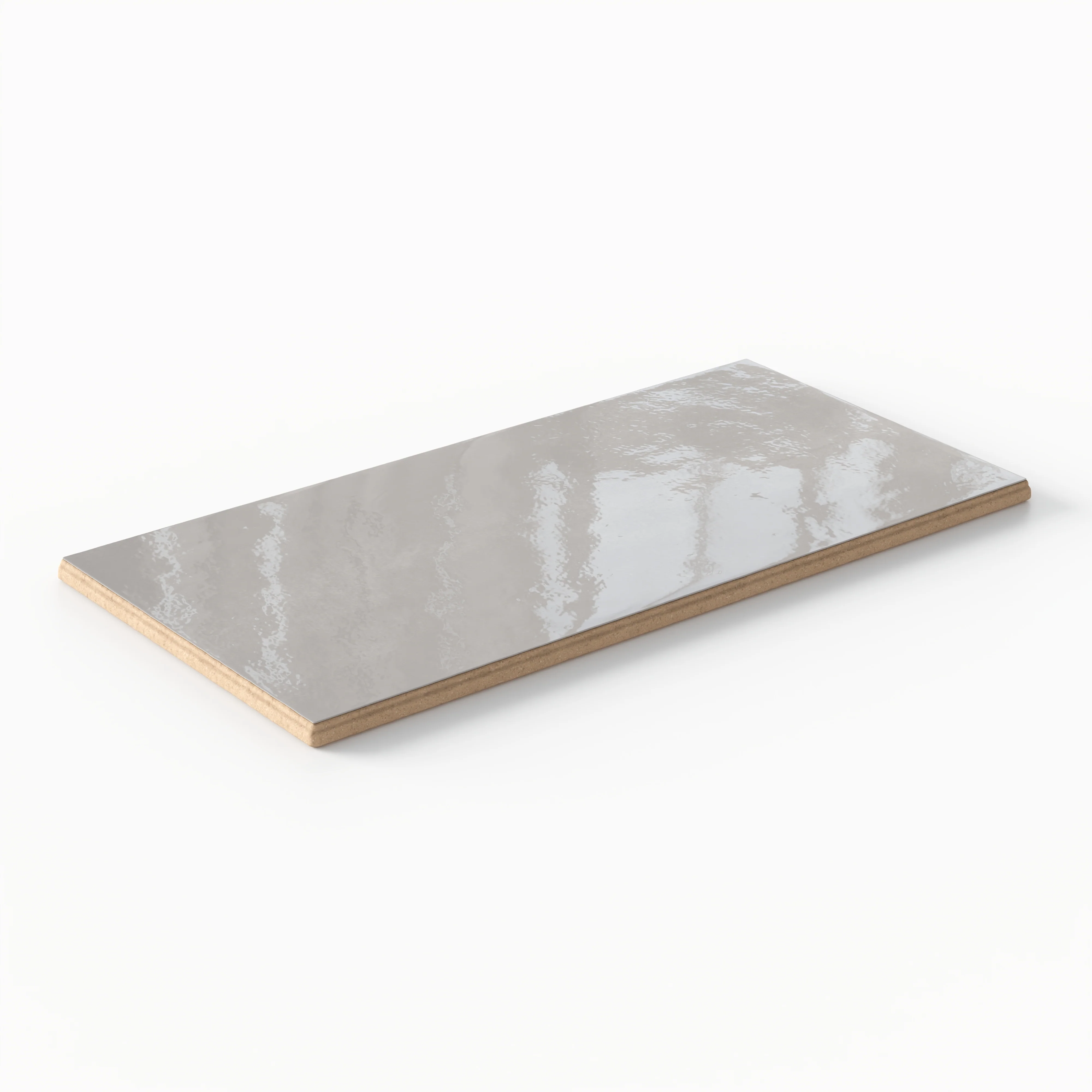 Josie 3x6 Glossy Ceramic Tile in Tender Gray - Image 8