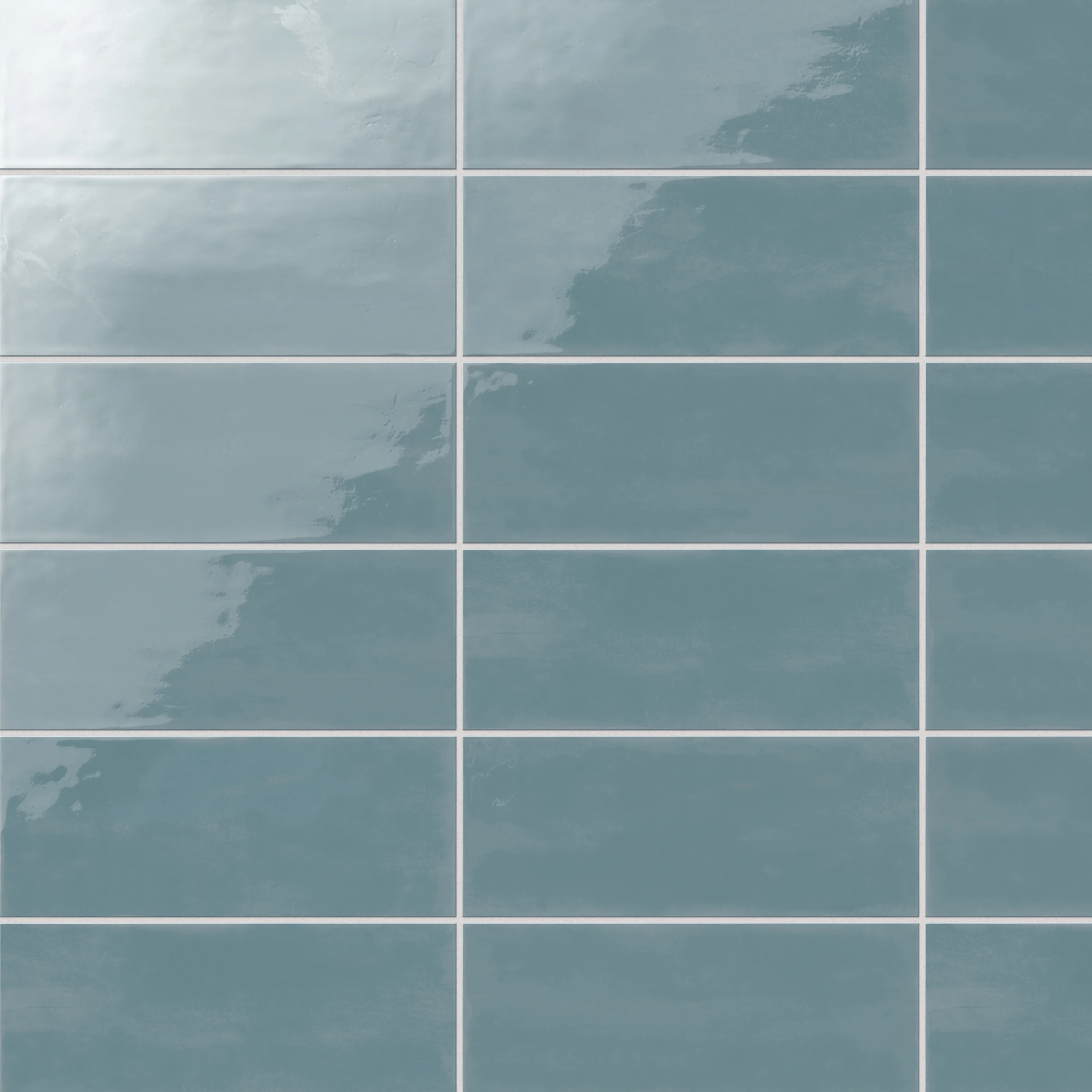 Josie 4x10 Glossy Ceramic Tile in Ocean - Image 6