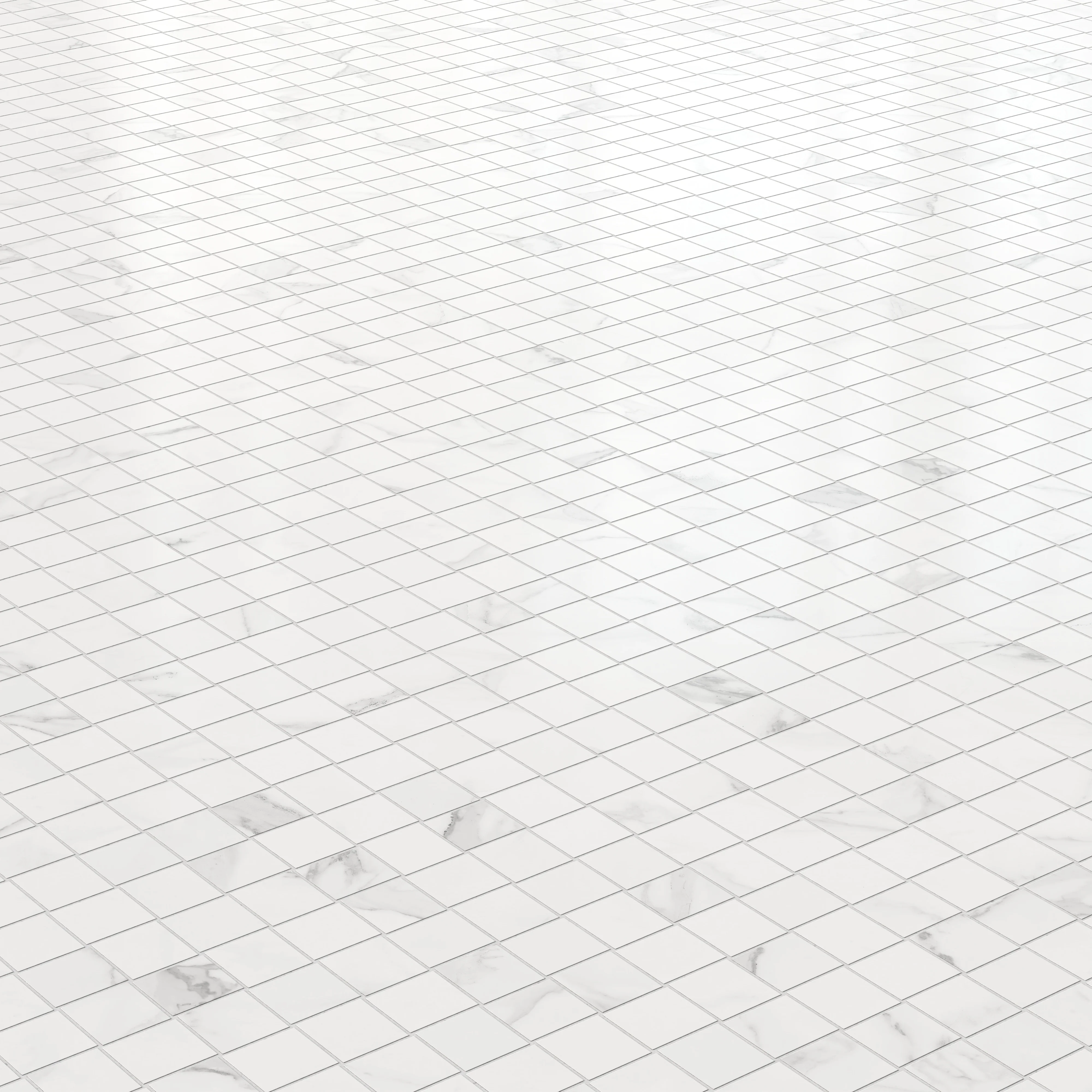 Julianna 2x2 Satin Porcelain Mosaic Tile in Carrara - Image 4