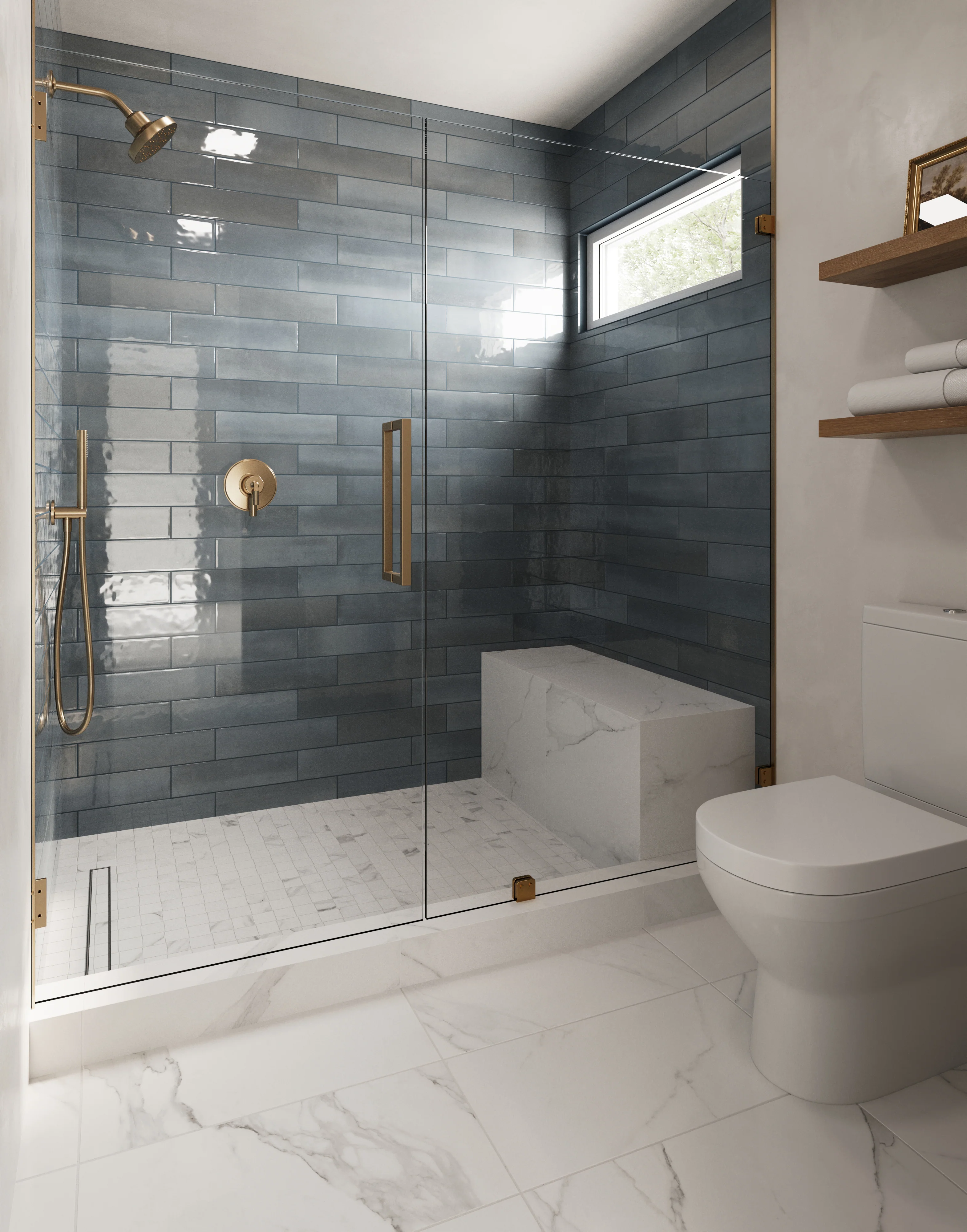 Julianna 2x2 Satin Porcelain Mosaic Tile in Carrara - Image 7