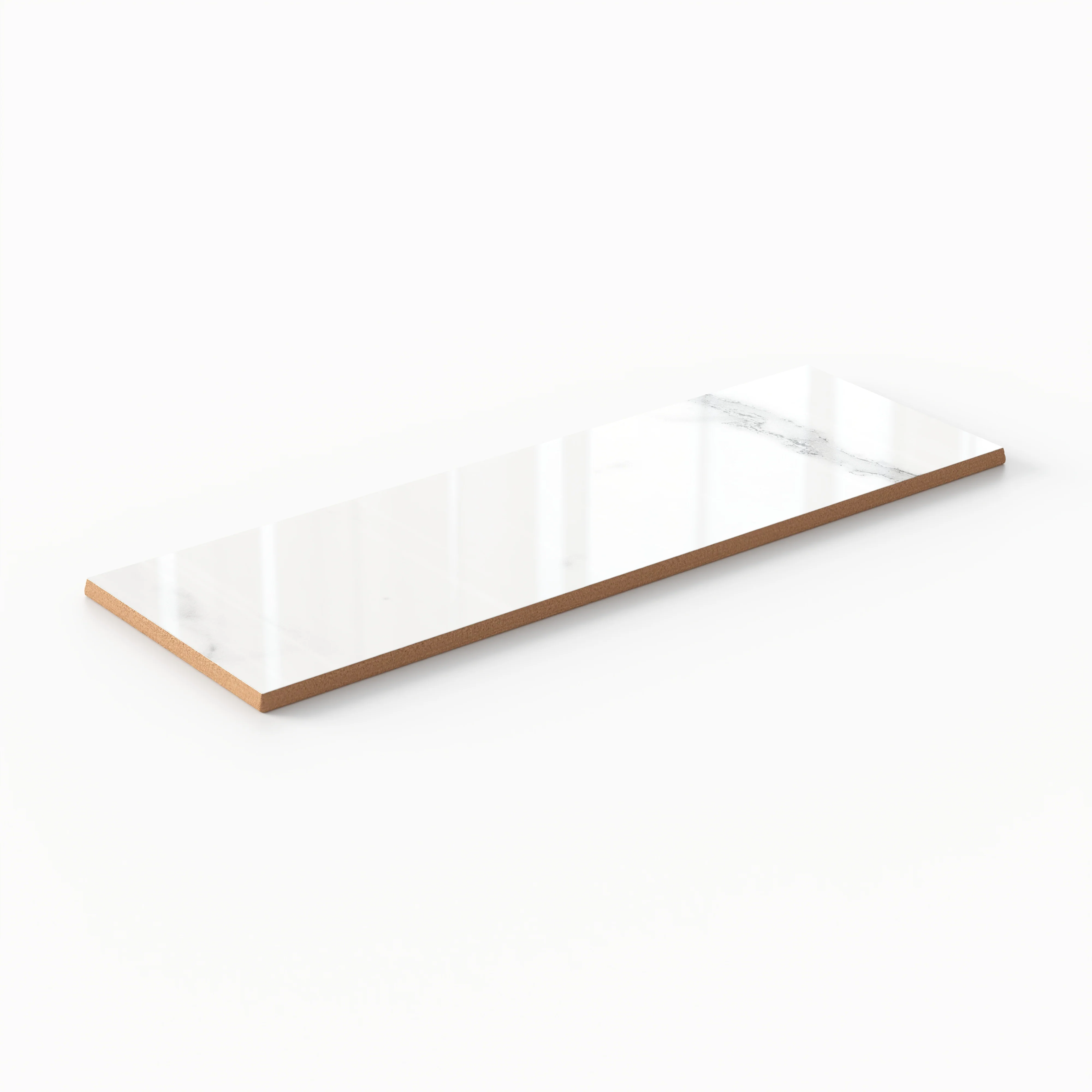 Julianna 4x12 Polished Ceramic Tile in Carrara - Image 4