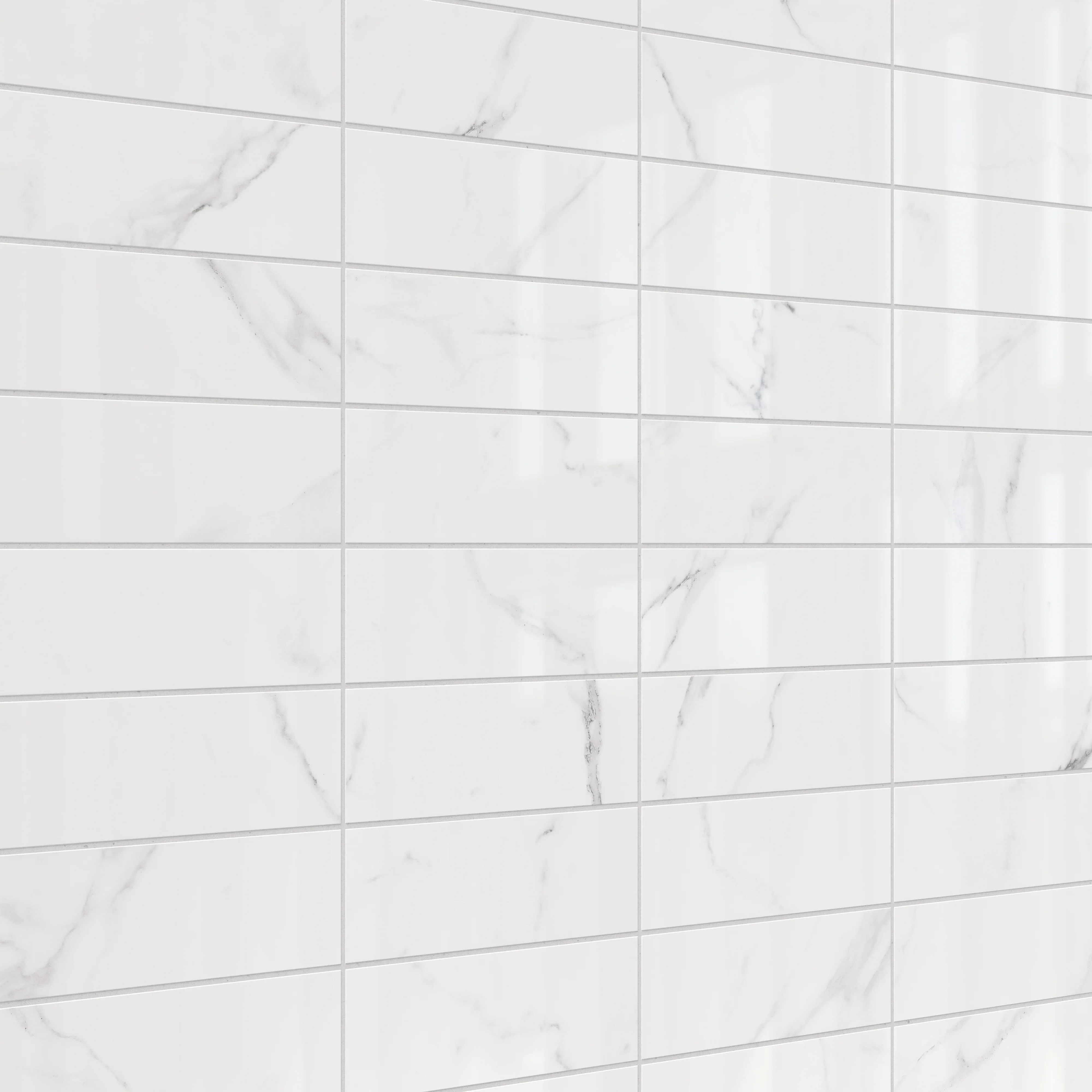 Julianna 4x12 Polished Ceramic Tile in Carrara - Image 5