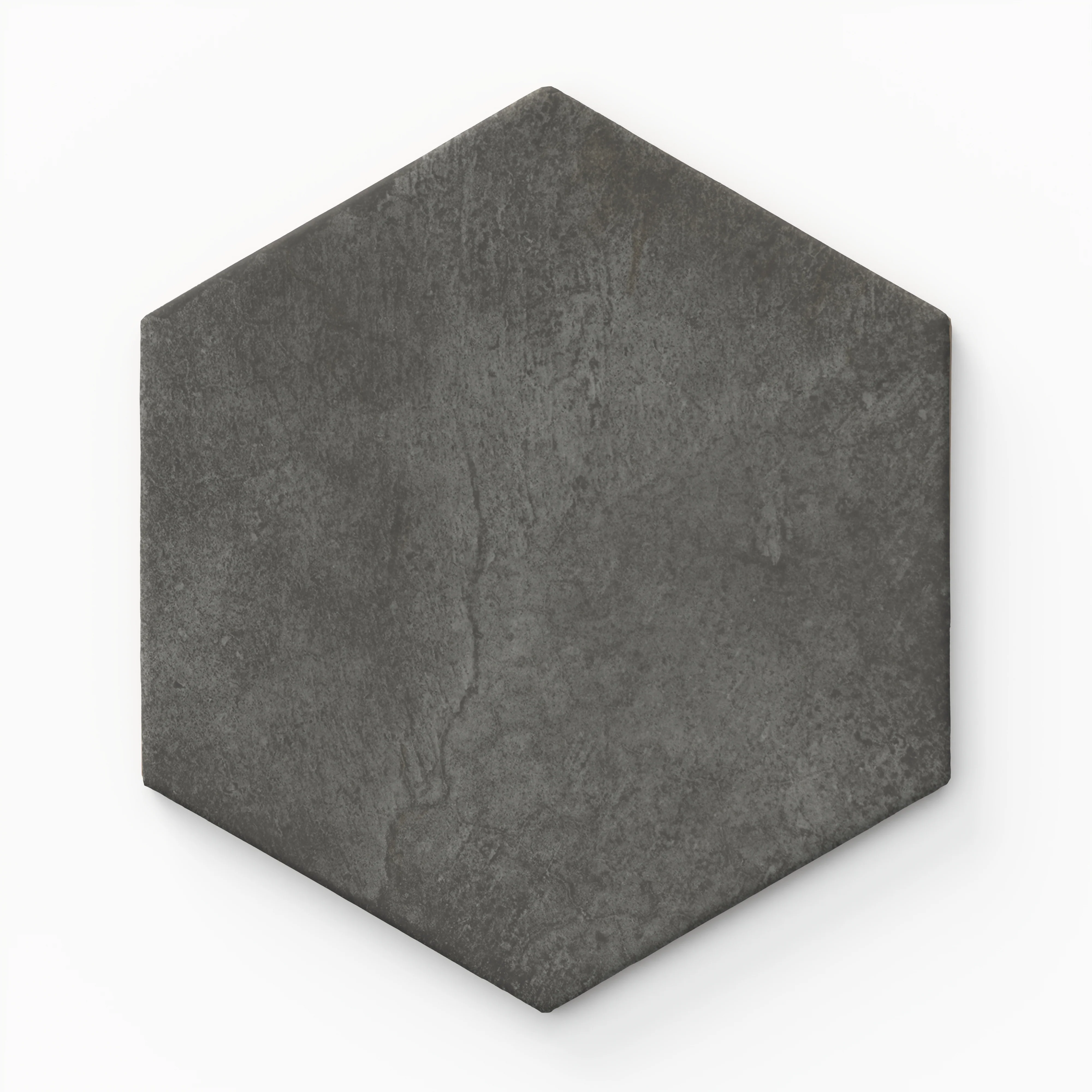 Juliet 7x8 Hexagon Matte Porcelain Tile in Iron - Image 3