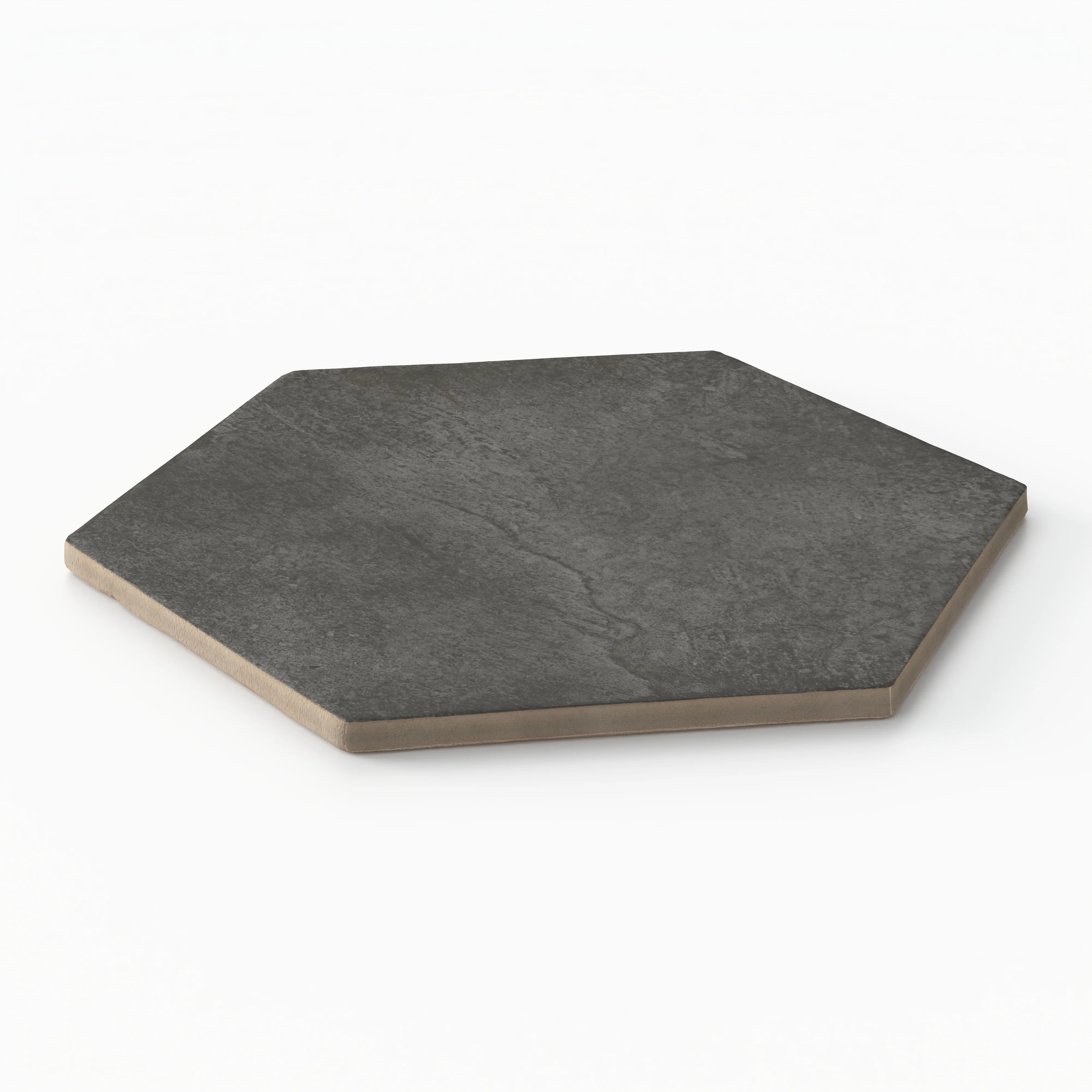 Juliet 7x8 Hexagon Matte Porcelain Tile in Iron - Image 4