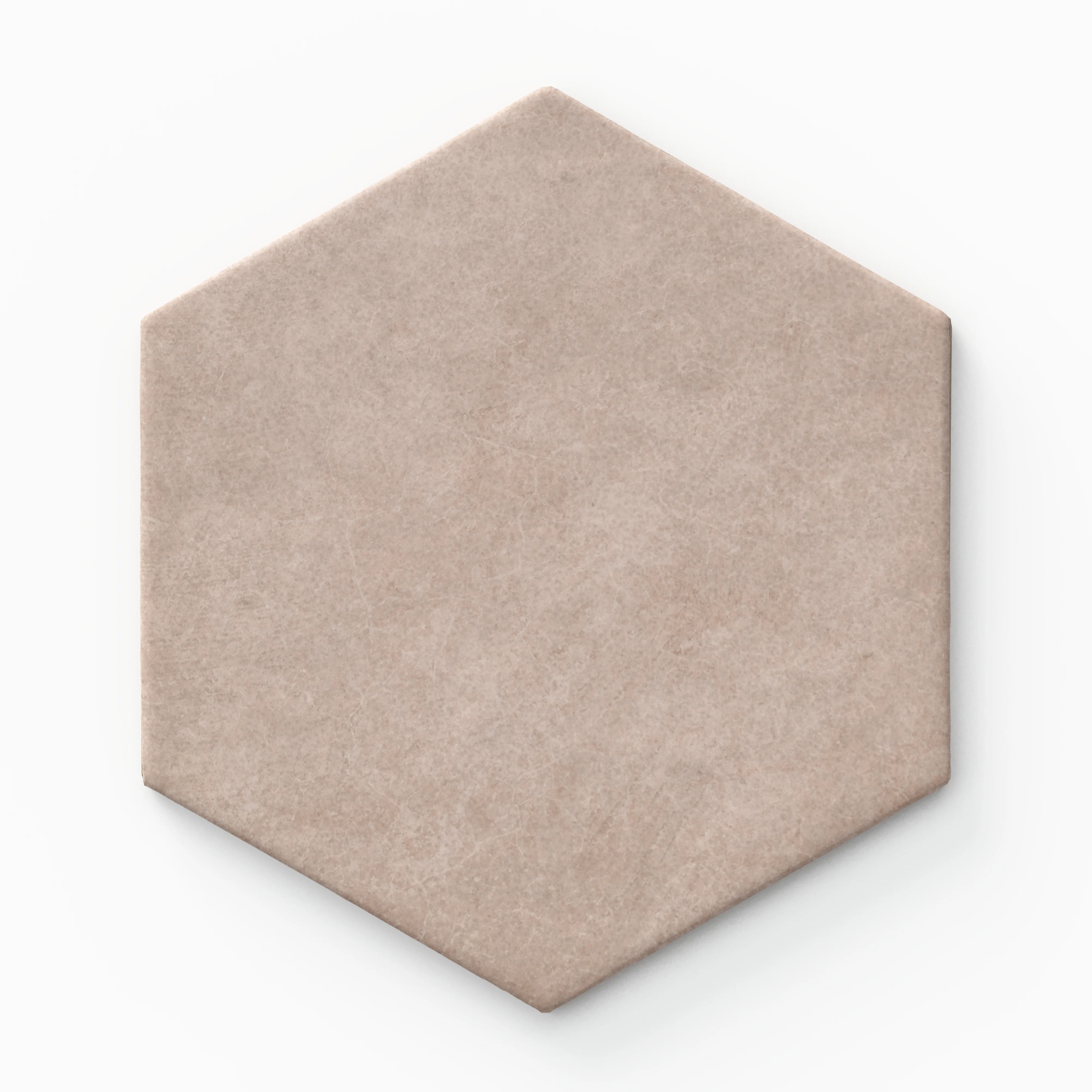 Juliet 7x8 Hexagon Matte Porcelain Tile in Rosewood - Image 2