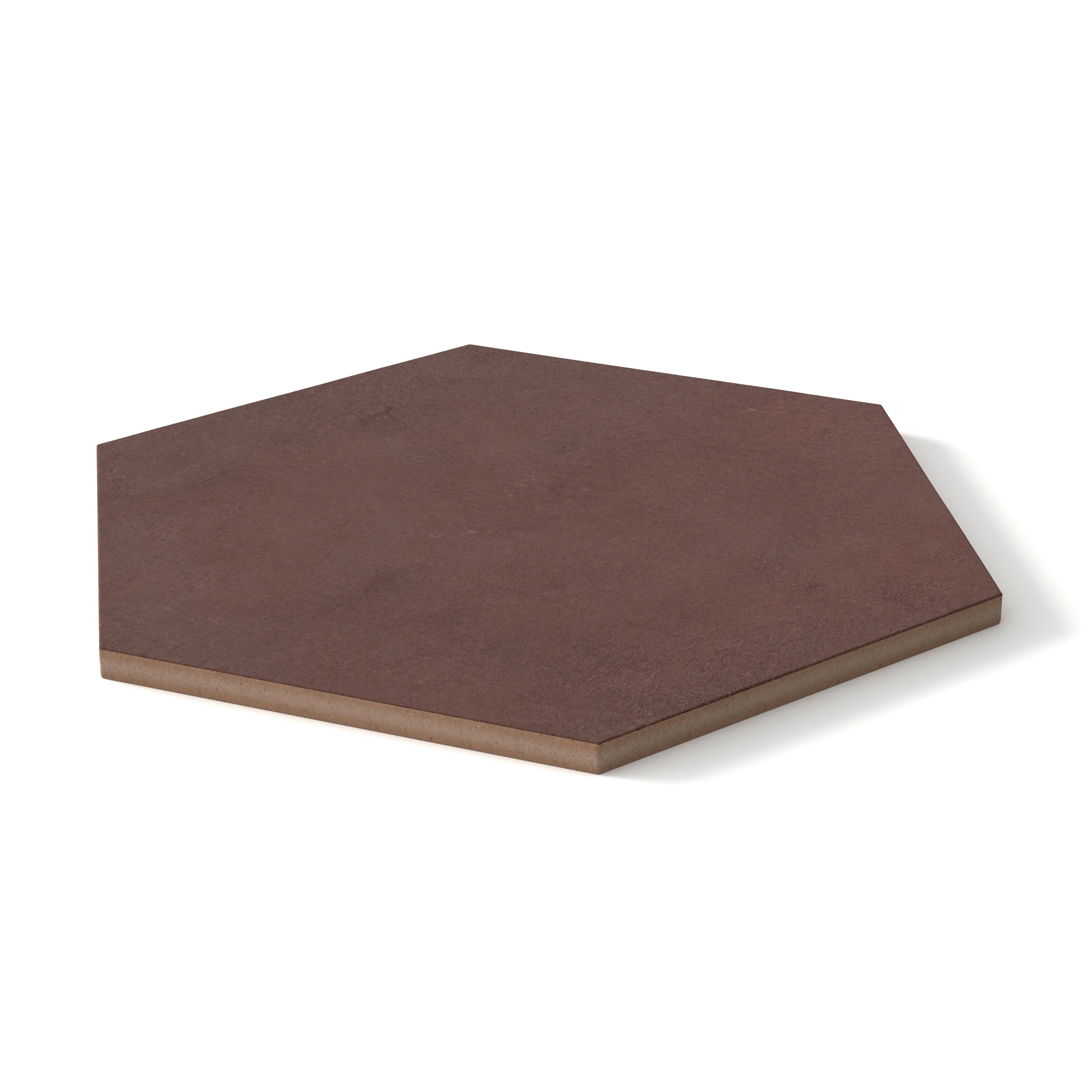 Kai 10x10 Matte Porcelain Hexagon Tile in Marron - Image 3