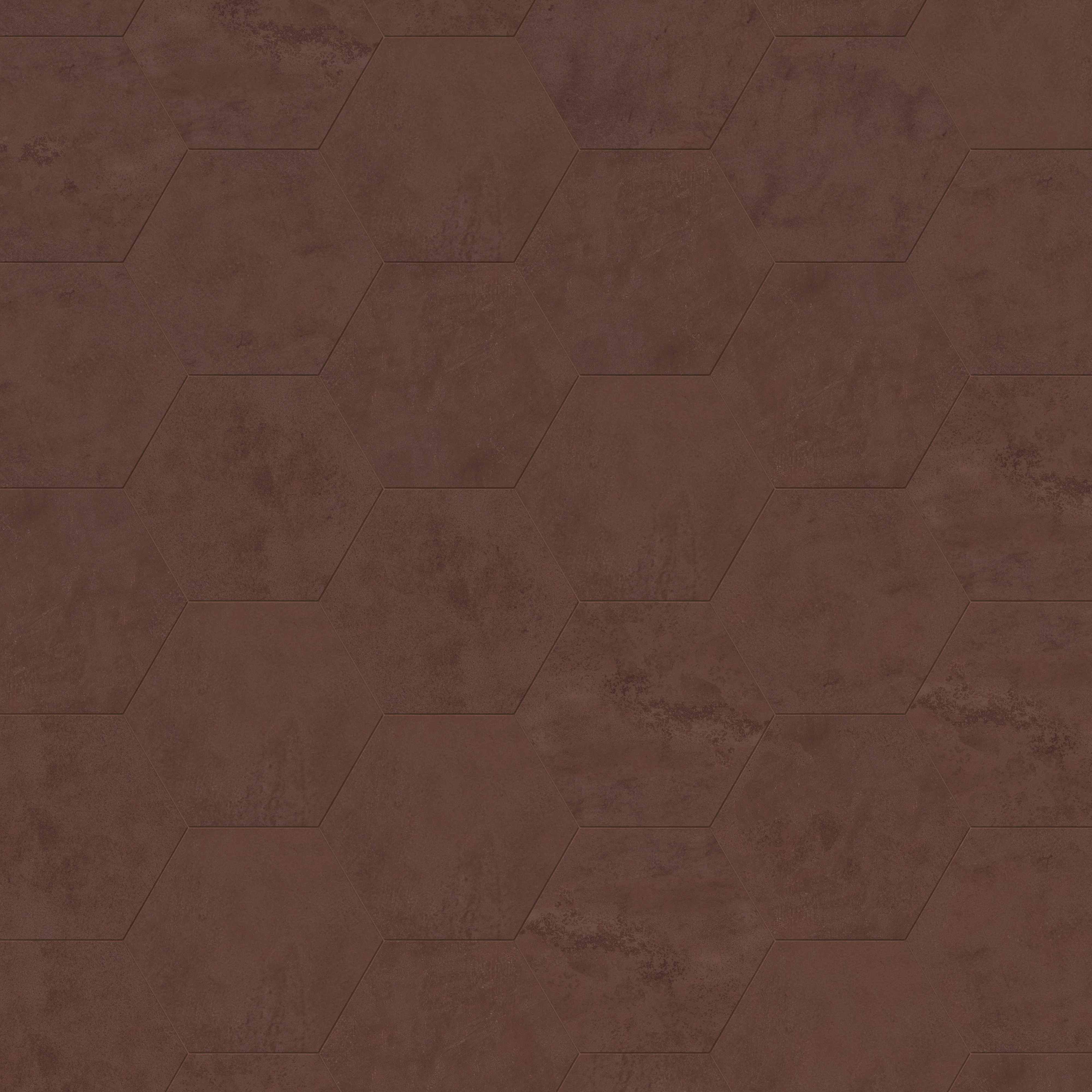 Kai 10x10 Matte Porcelain Hexagon Tile in Marron - Image 5