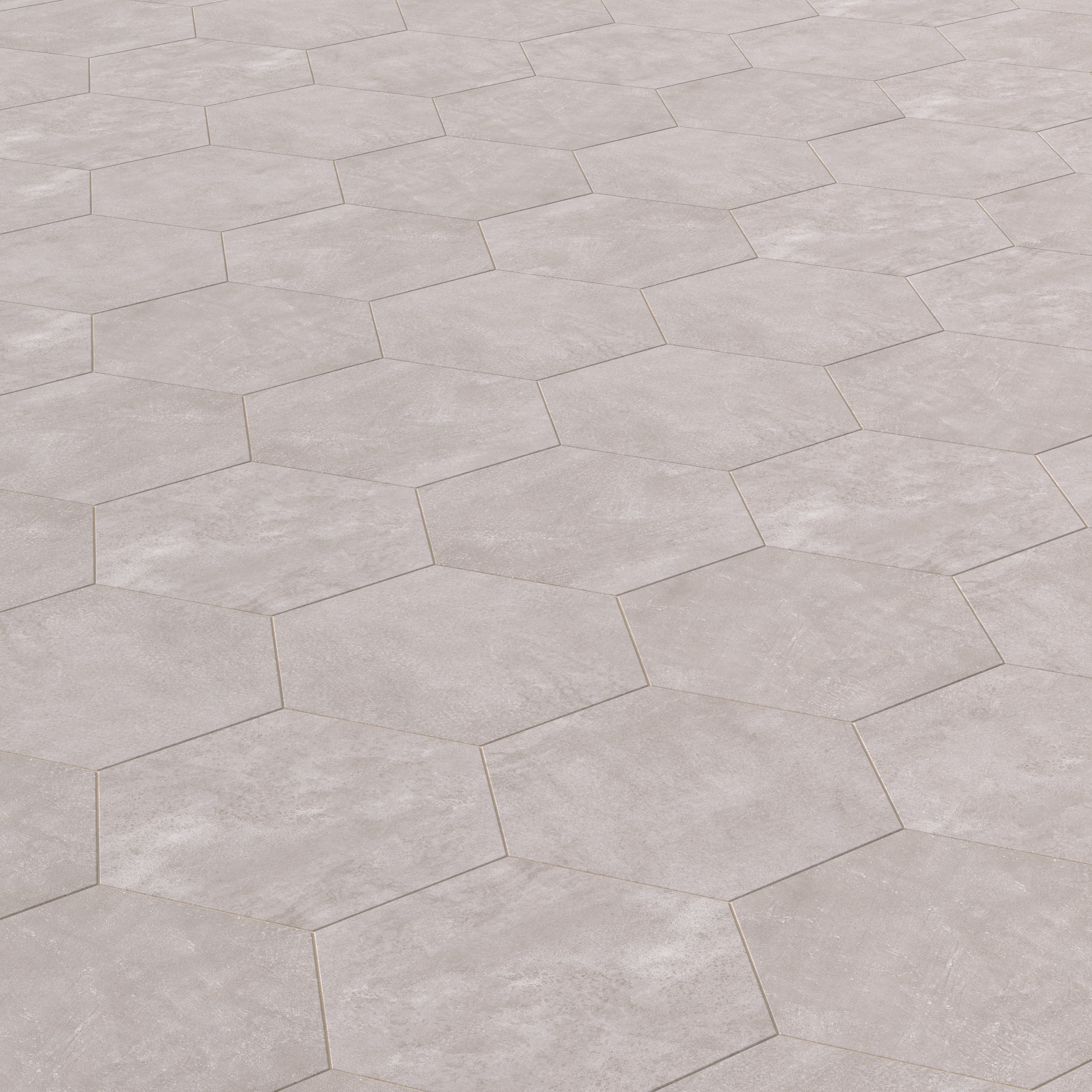 Kai 10x10 Matte Porcelain Hexagon Tile in Smoke - Image 3