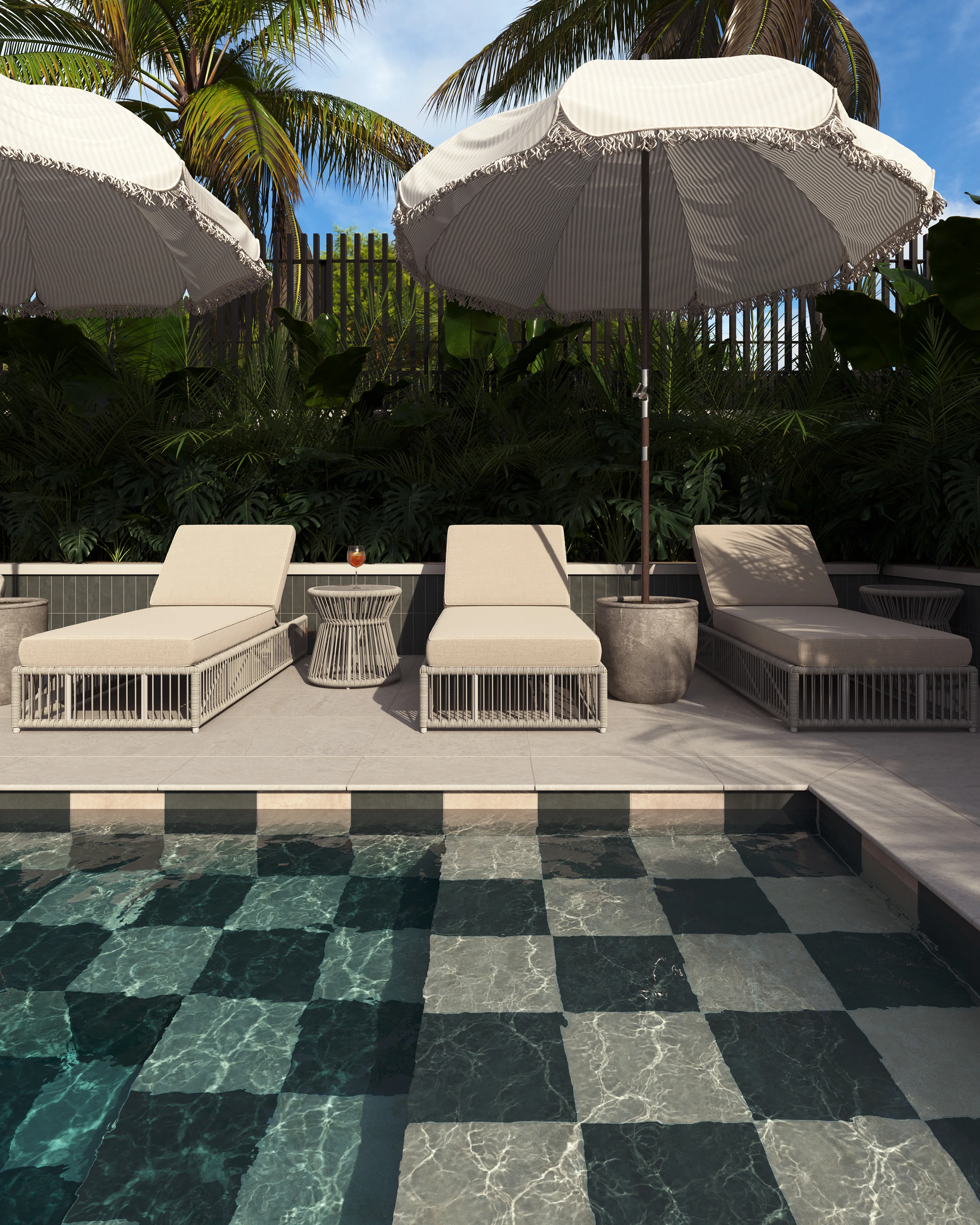Kai 12x12 Matte Porcelain Tile in Marine - Image 2