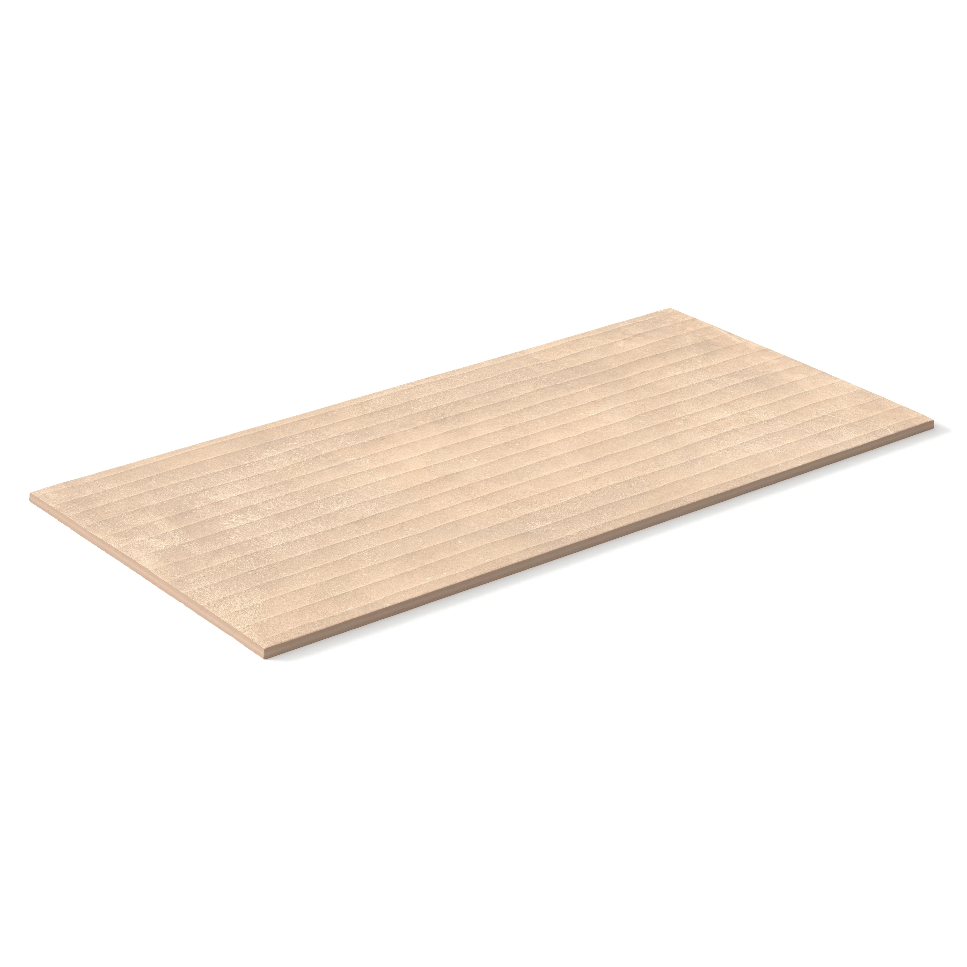 Kai 12x24 Fluted Matte Porcelain Tile in Almond - Image 4