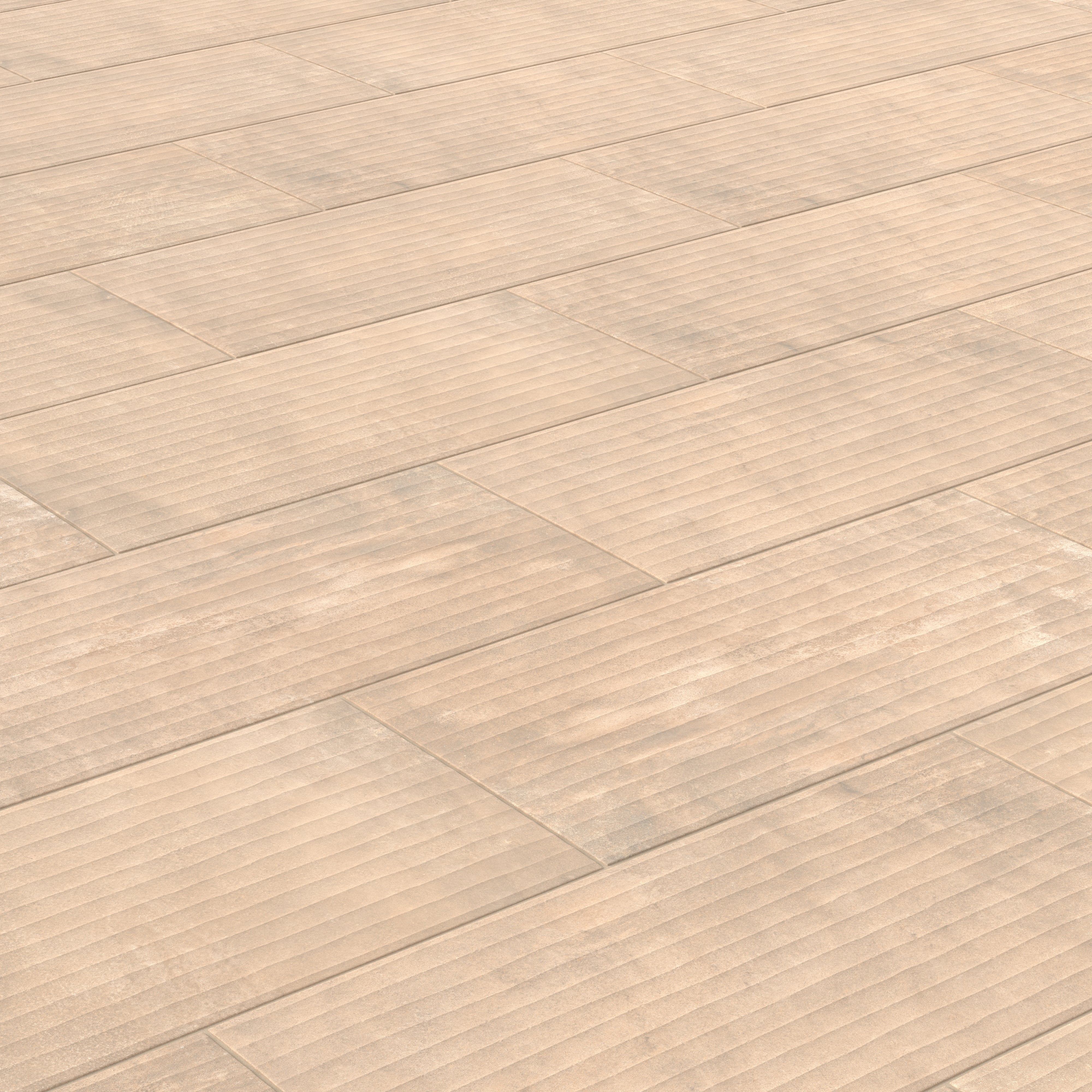 Kai 12x24 Fluted Matte Porcelain Tile in Almond - Image 7