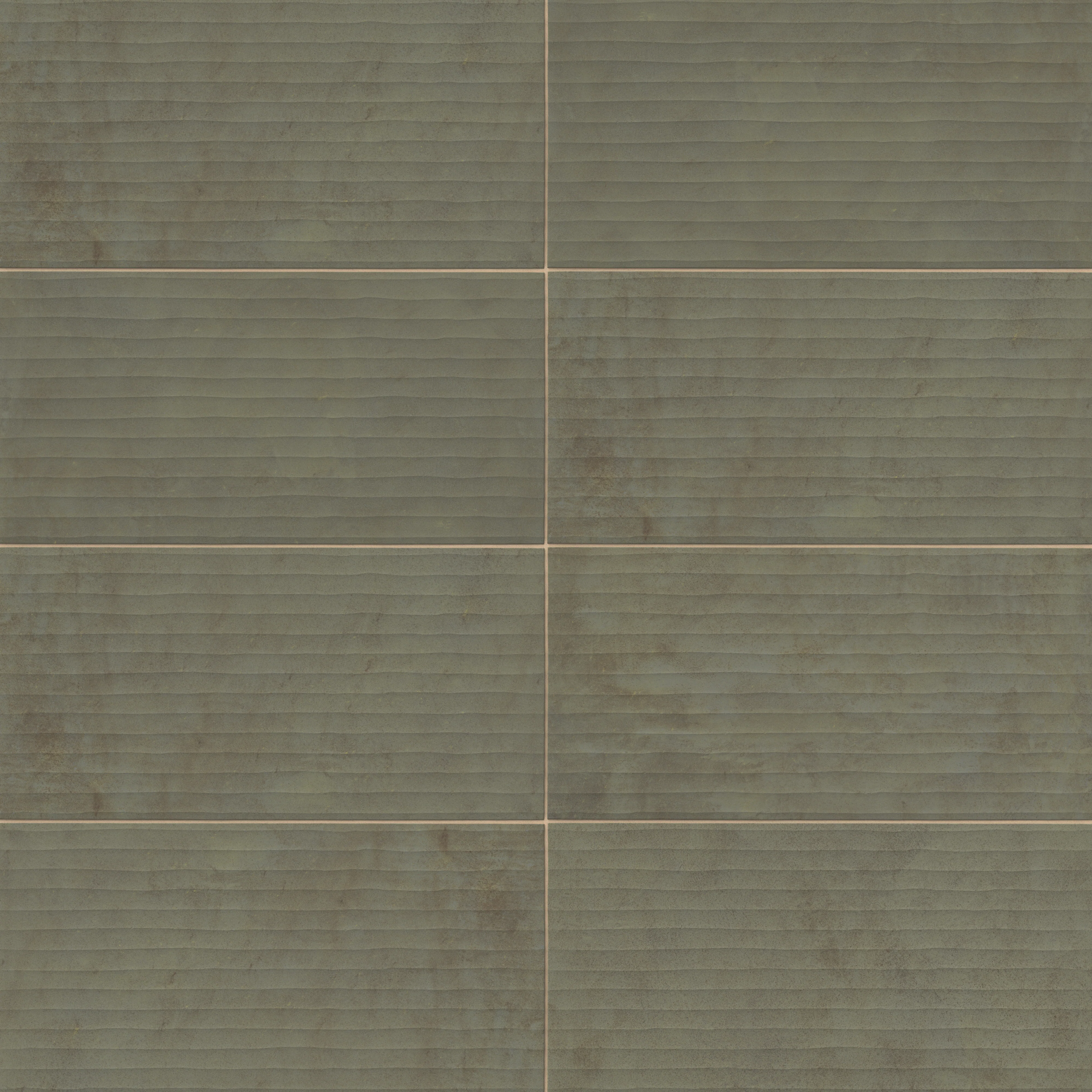 Kai 12x24 Fluted Matte Porcelain Tile in Jade