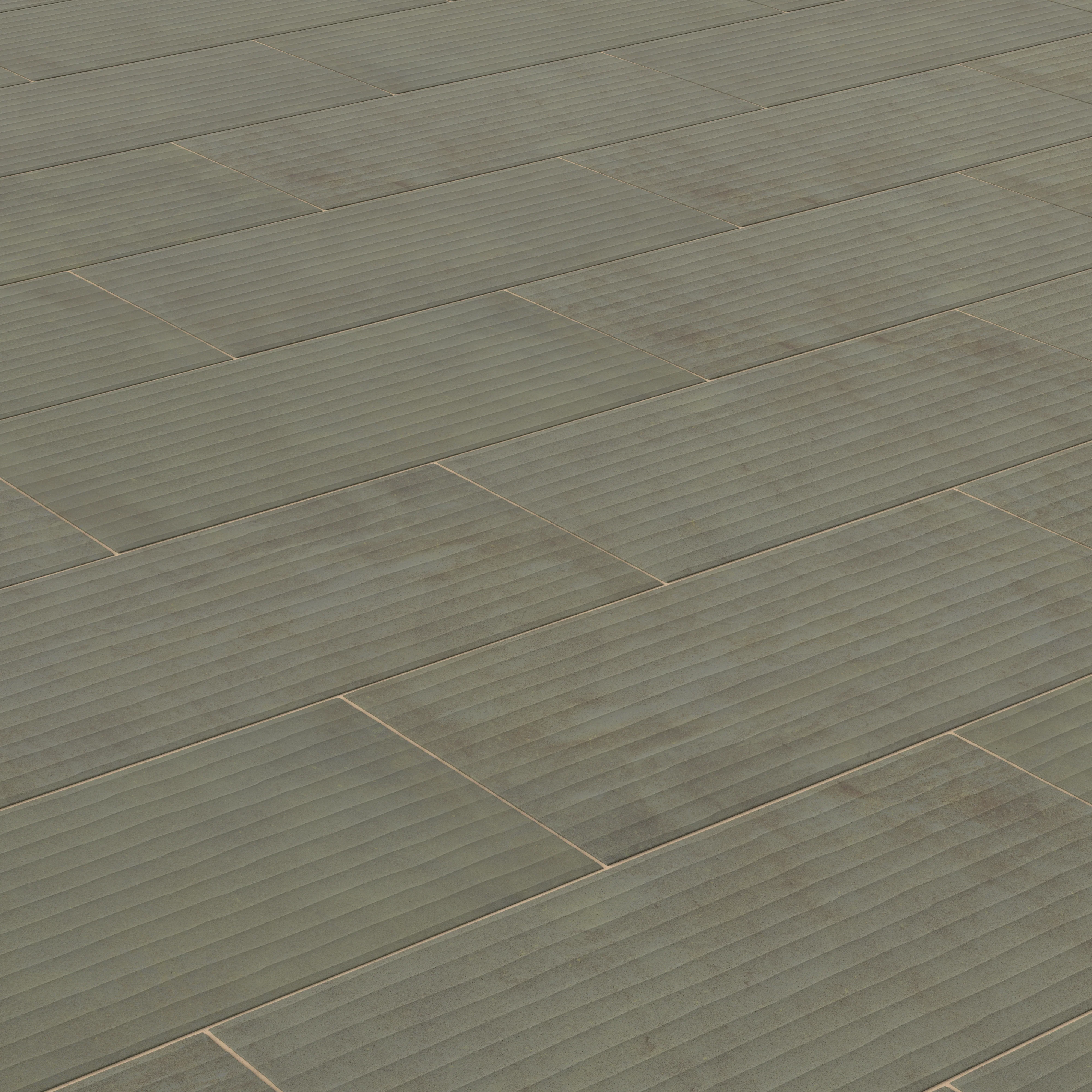 Kai 12x24 Fluted Matte Porcelain Tile in Jade - Image 6