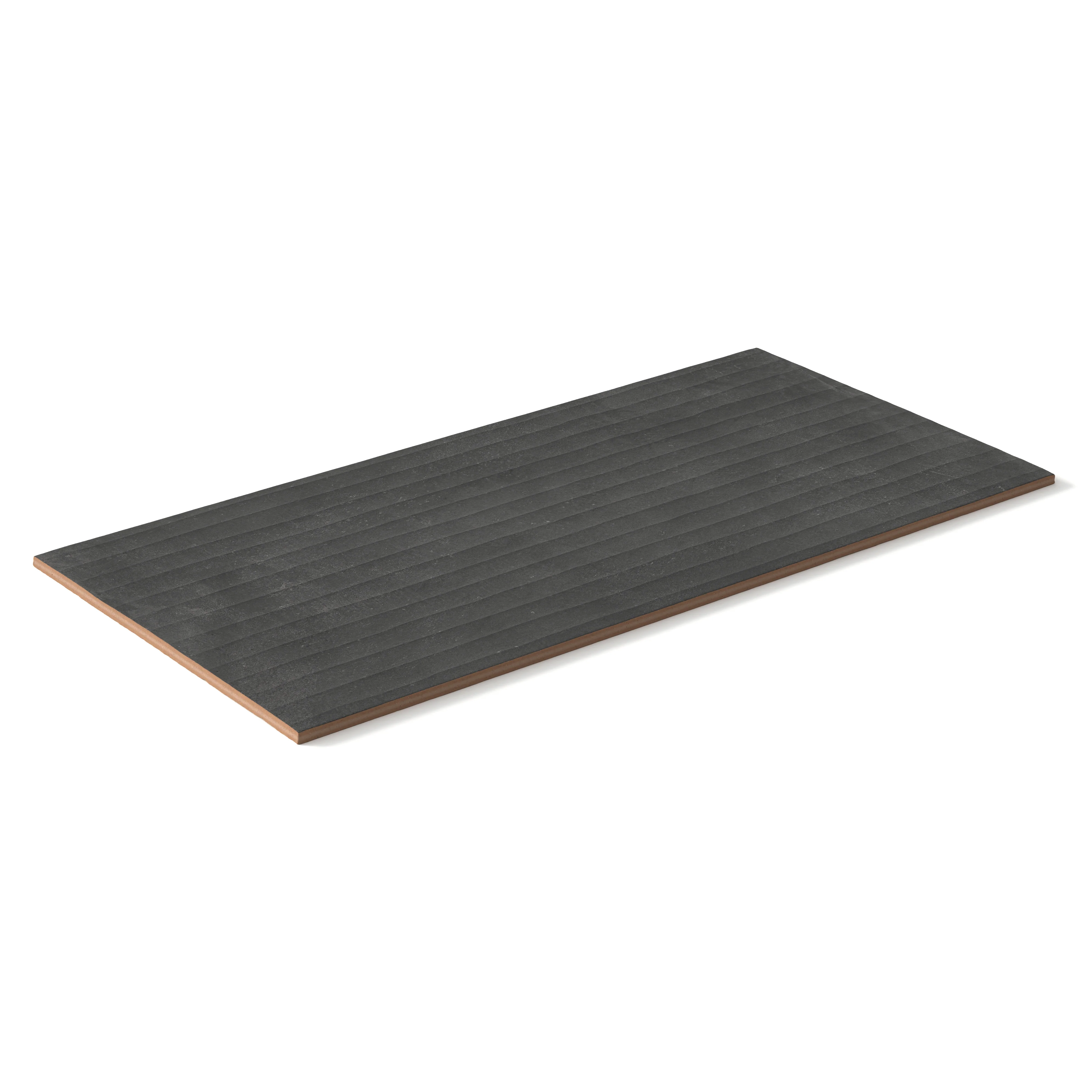 Kai 12x24 Fluted Matte Porcelain Tile in Moka - Image 3