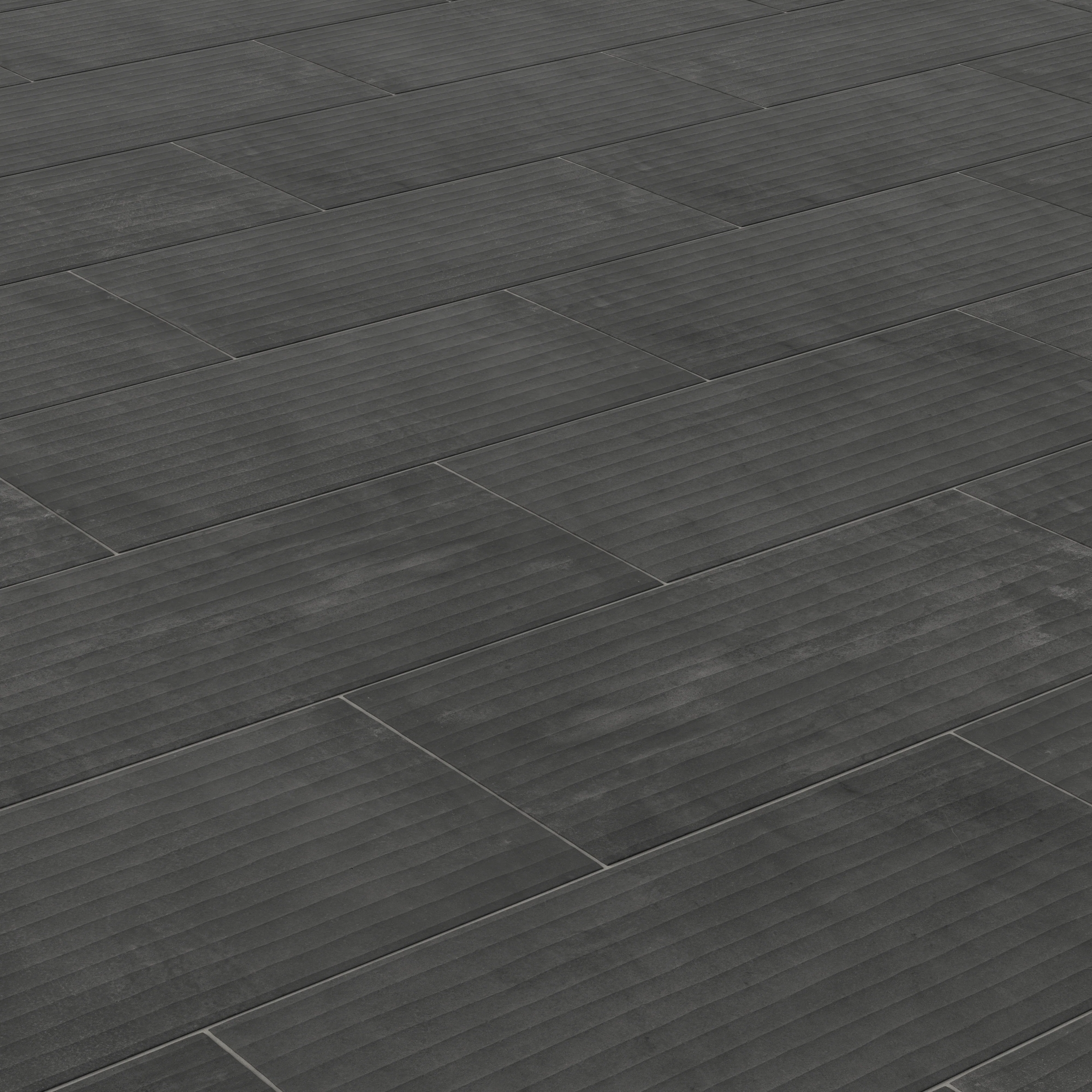 Kai 12x24 Fluted Matte Porcelain Tile in Moka - Image 6