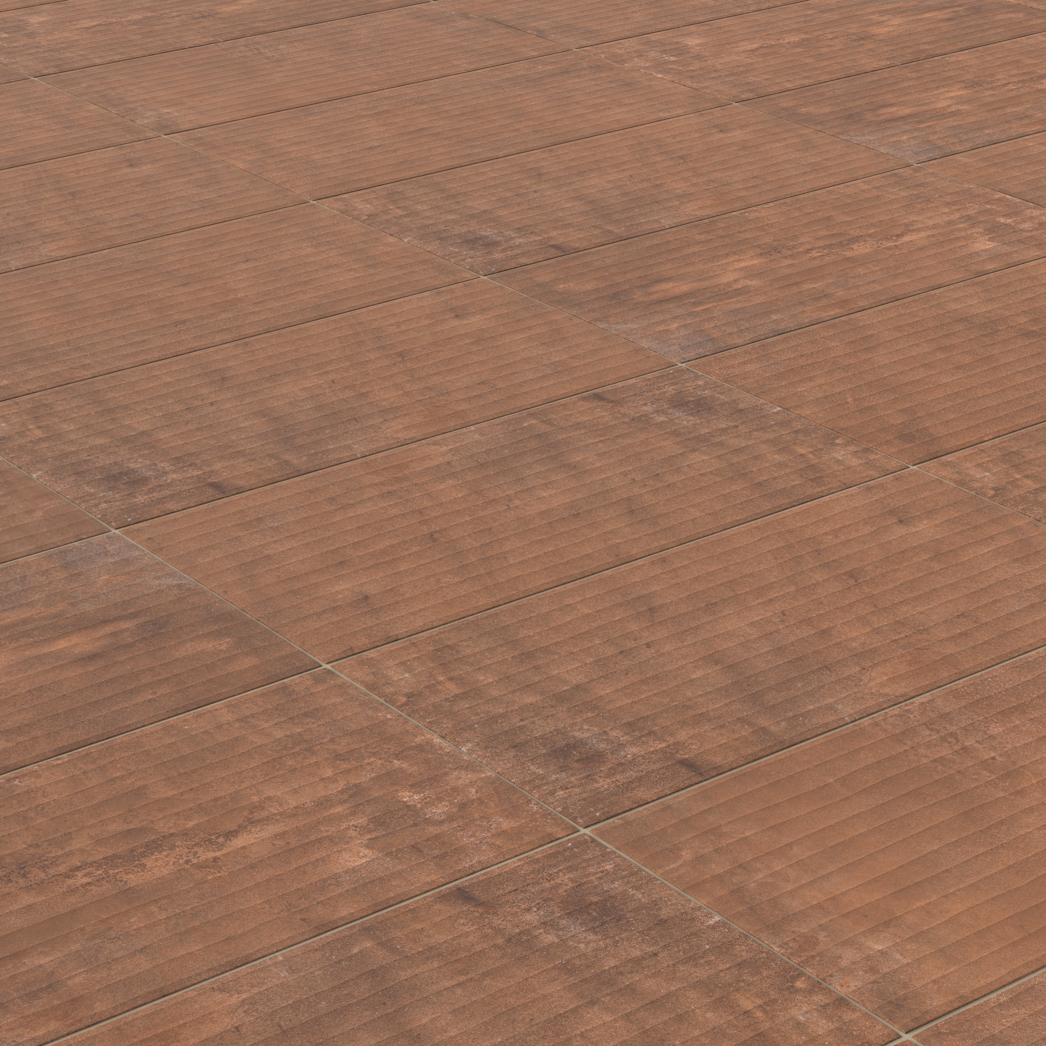 Kai 12x24 Fluted Matte Porcelain Tile in Terracotta - Image 5