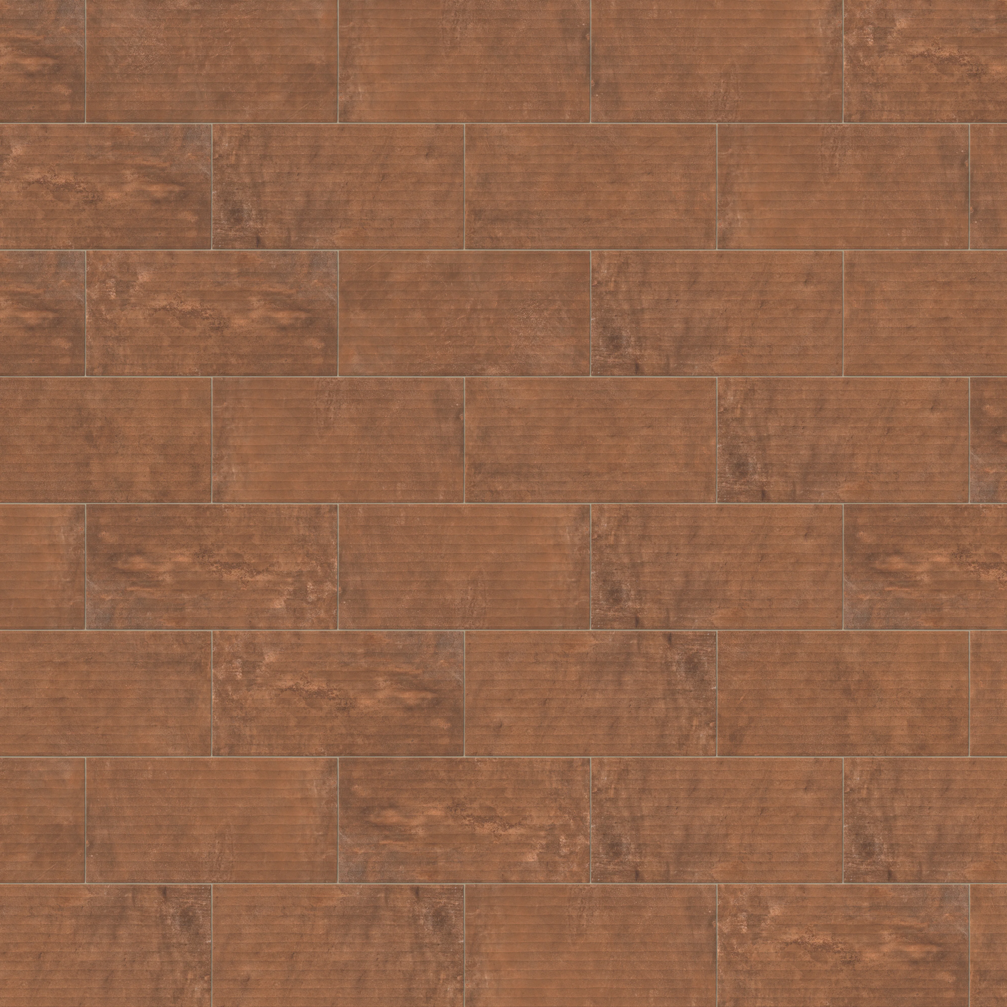 Kai 12x24 Fluted Matte Porcelain Tile in Terracotta - Image 9
