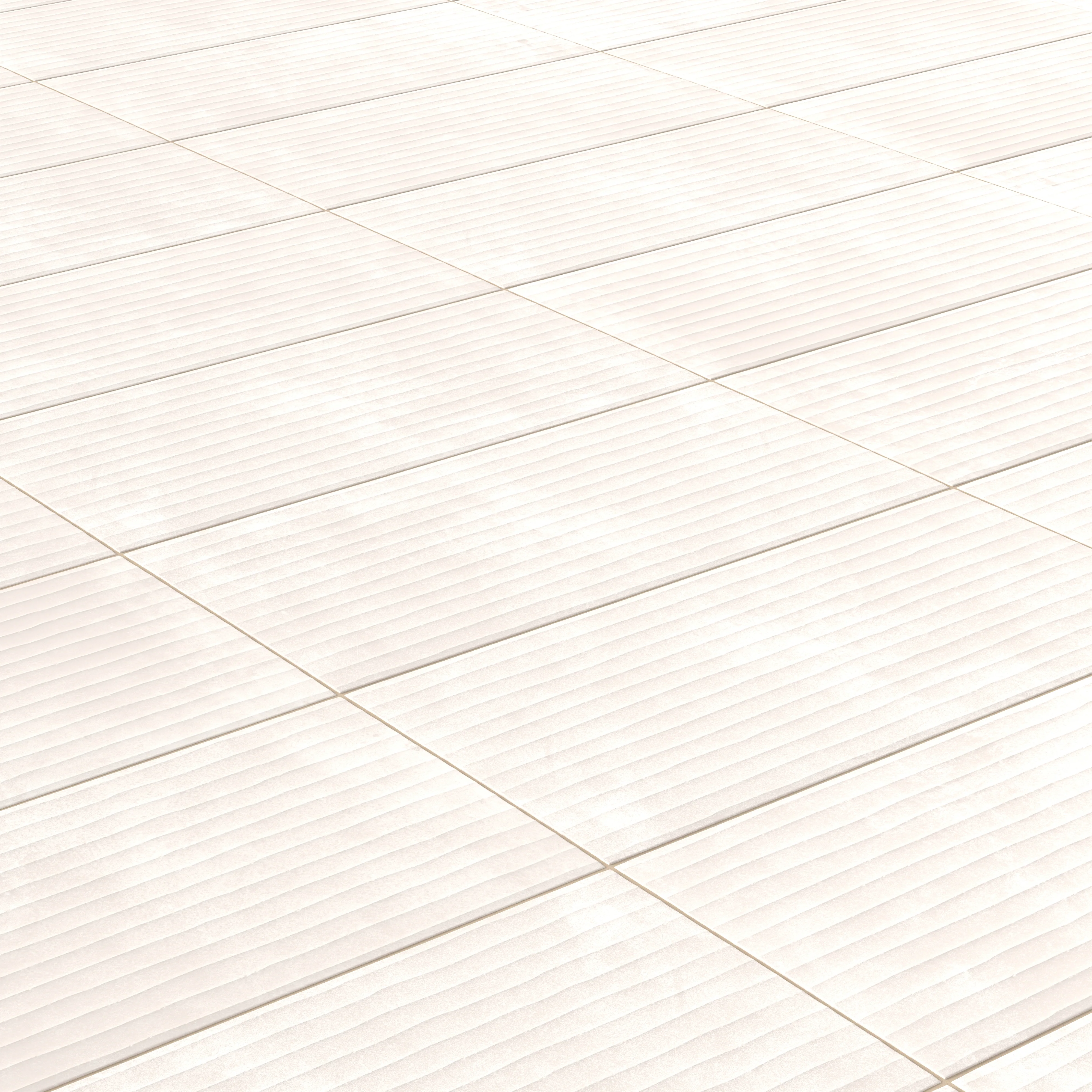 Kai 12x24 Fluted Matte Porcelain Tile in Whisper - Image 4