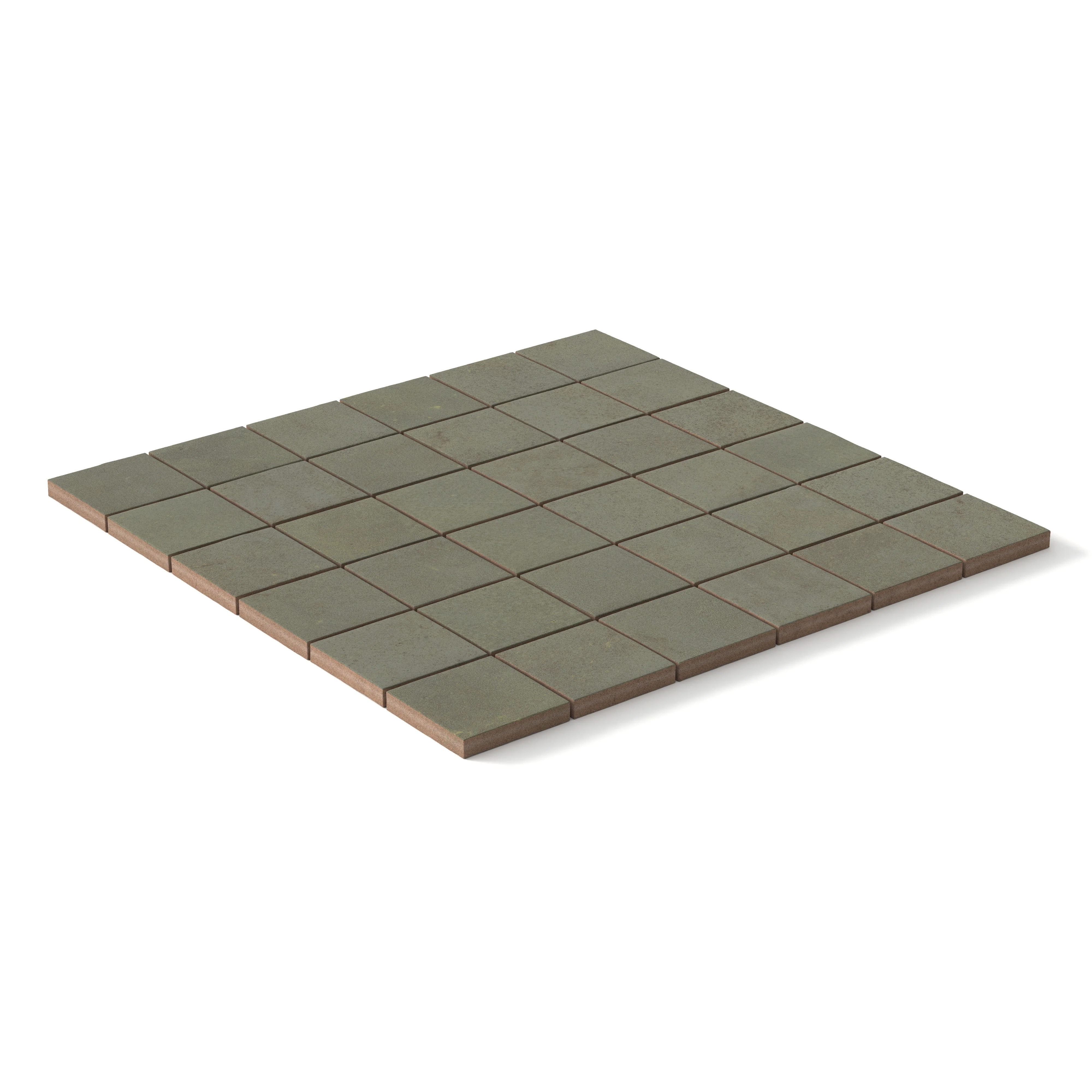 Kai 2x2 Matte Porcelain Mosaic Tile in Jade - Image 2