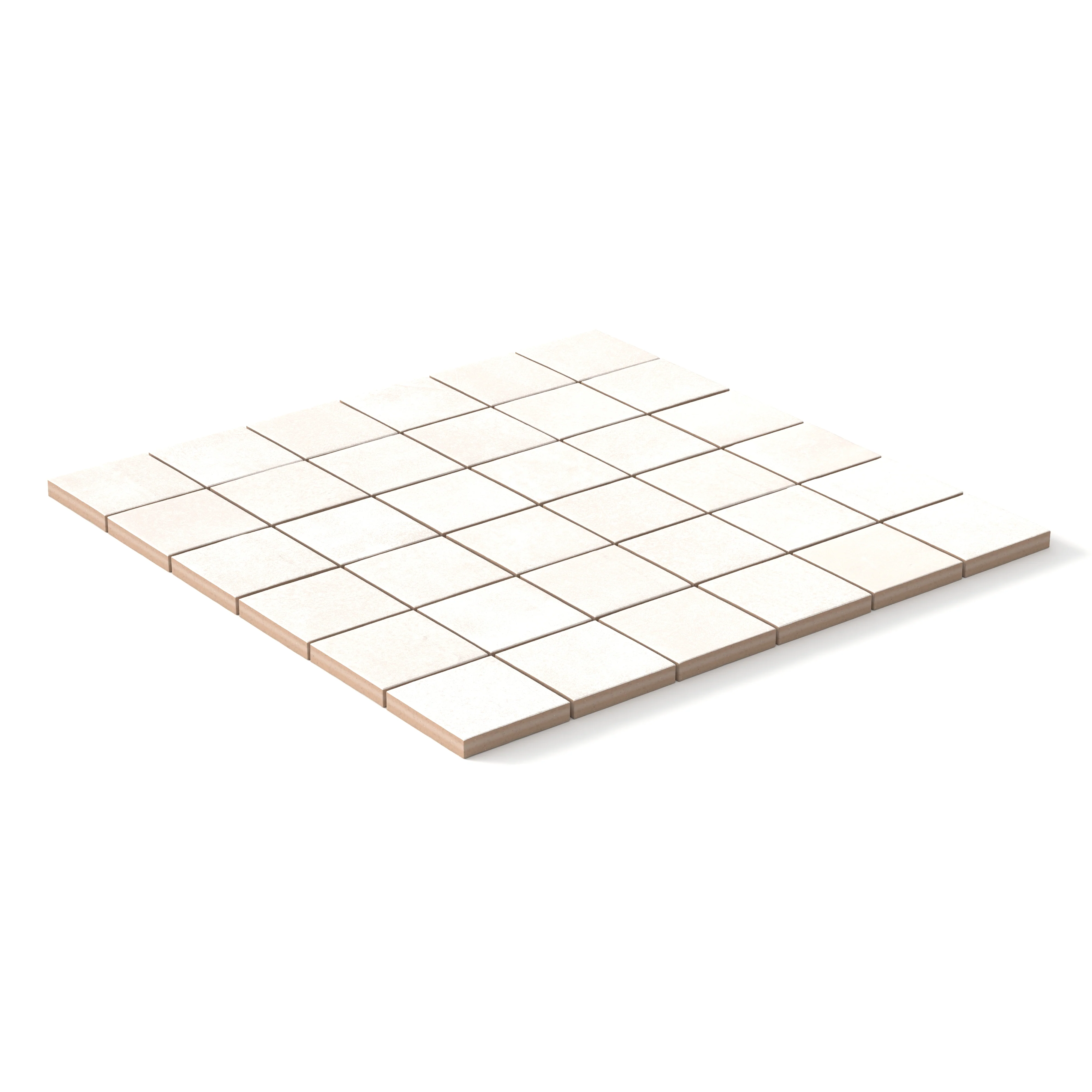 Kai 2x2 Matte Porcelain Mosaic Tile in Whisper - Image 2